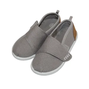 Grey Canvas Velcro Shoes