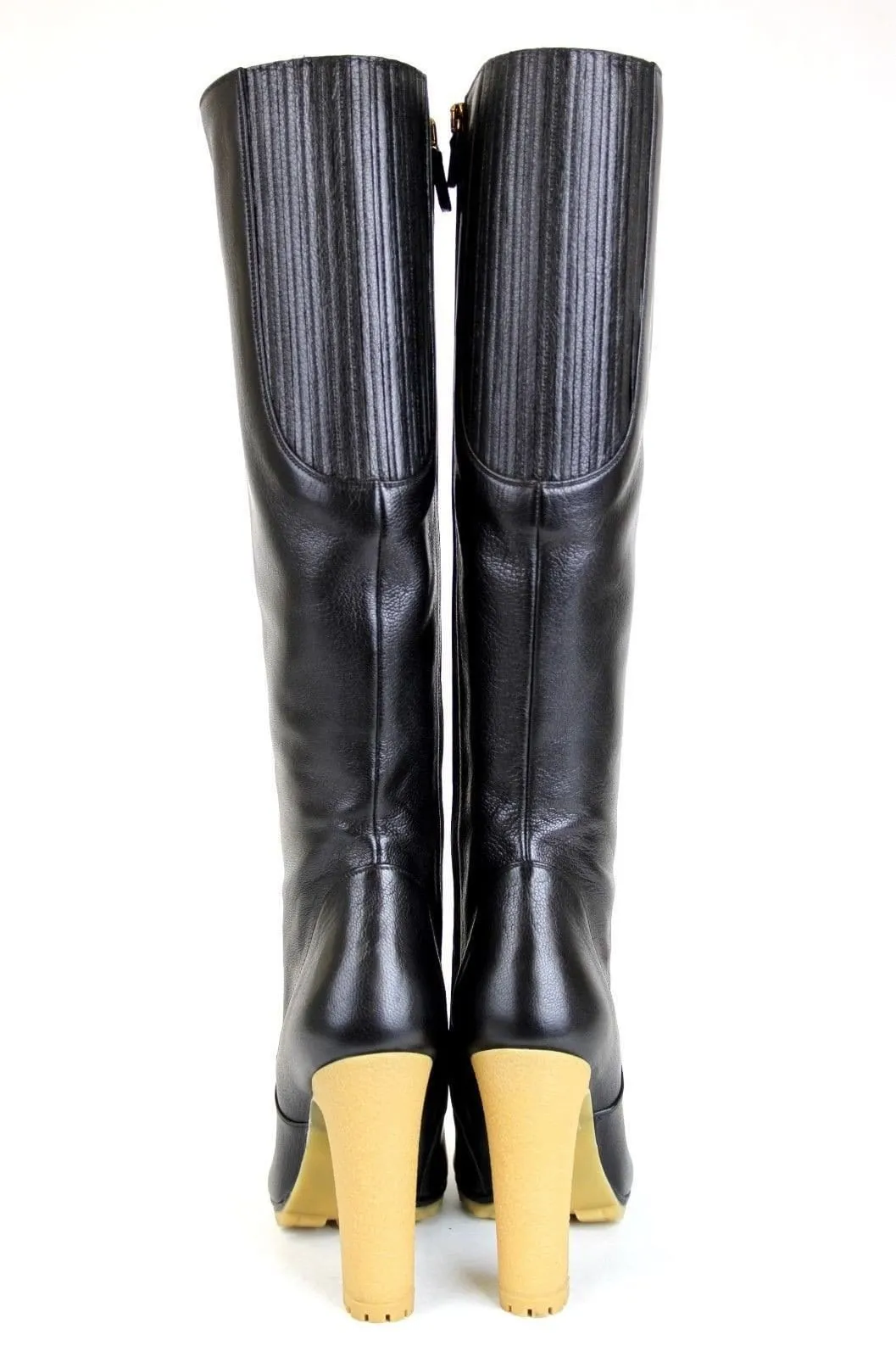 Gucci 323548 Leather Stivale Pelle Luxor Tall Knee Boot IT 37 / US 7 - Last Call