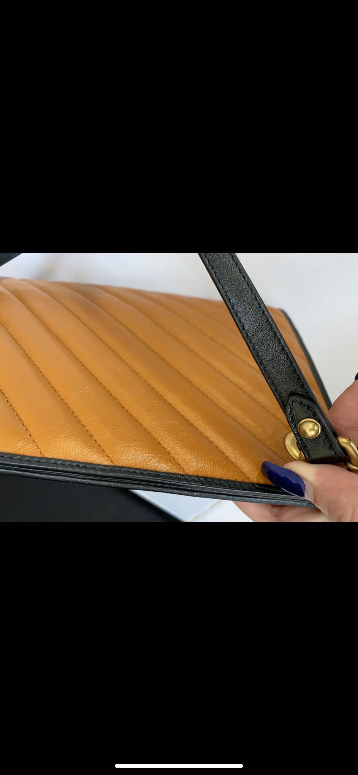 Gucci GG Marmont Shoulder Bag in Vaccha Brown