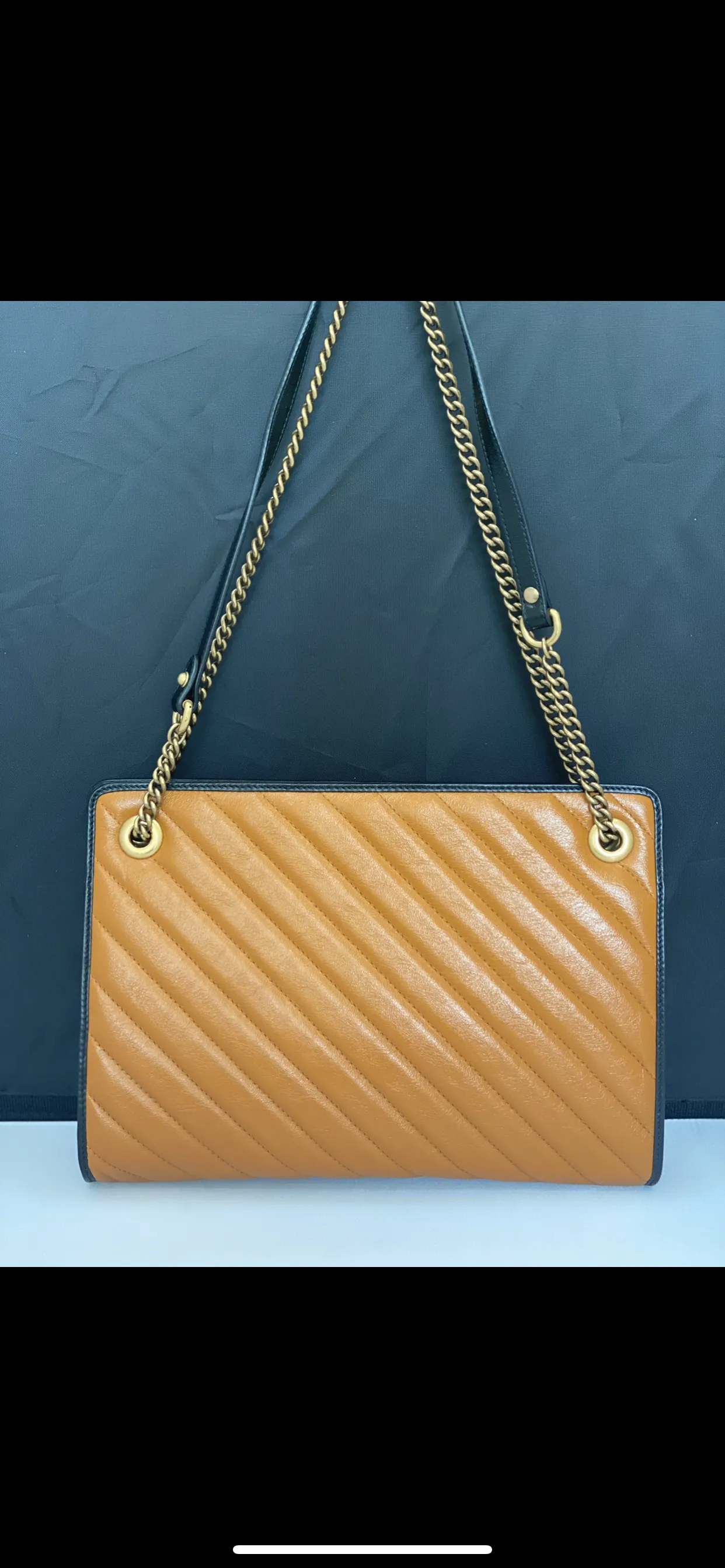 Gucci GG Marmont Shoulder Bag in Vaccha Brown