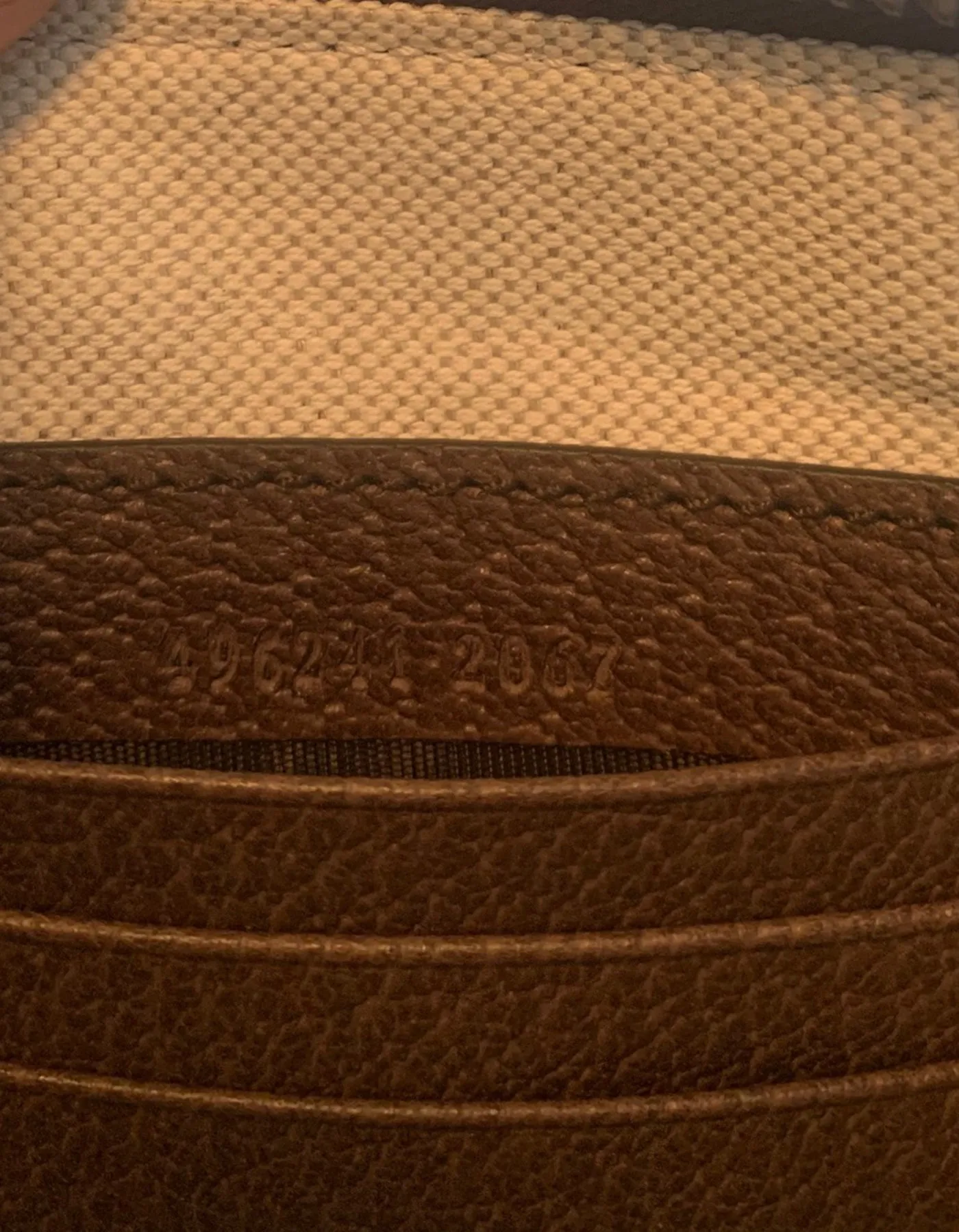 Gucci GG Supreme Monogram Places Courrier Embroidered Zip Pouch