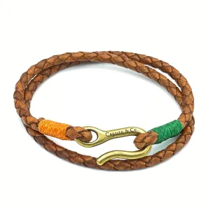 HBCU Leather Double Wrap Bracelet