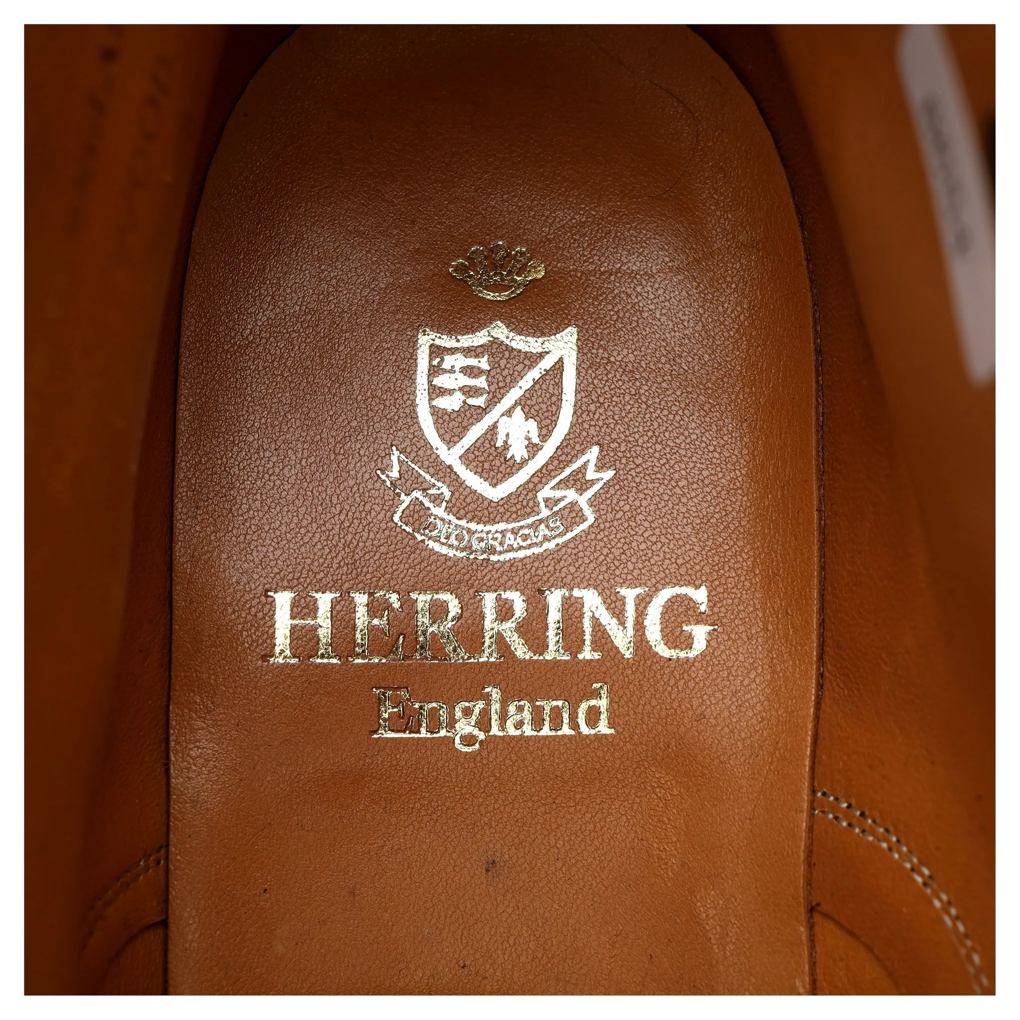 Herring 'Burntwood' Dark Brown Leather Boots Double Monk Strap UK 8 F