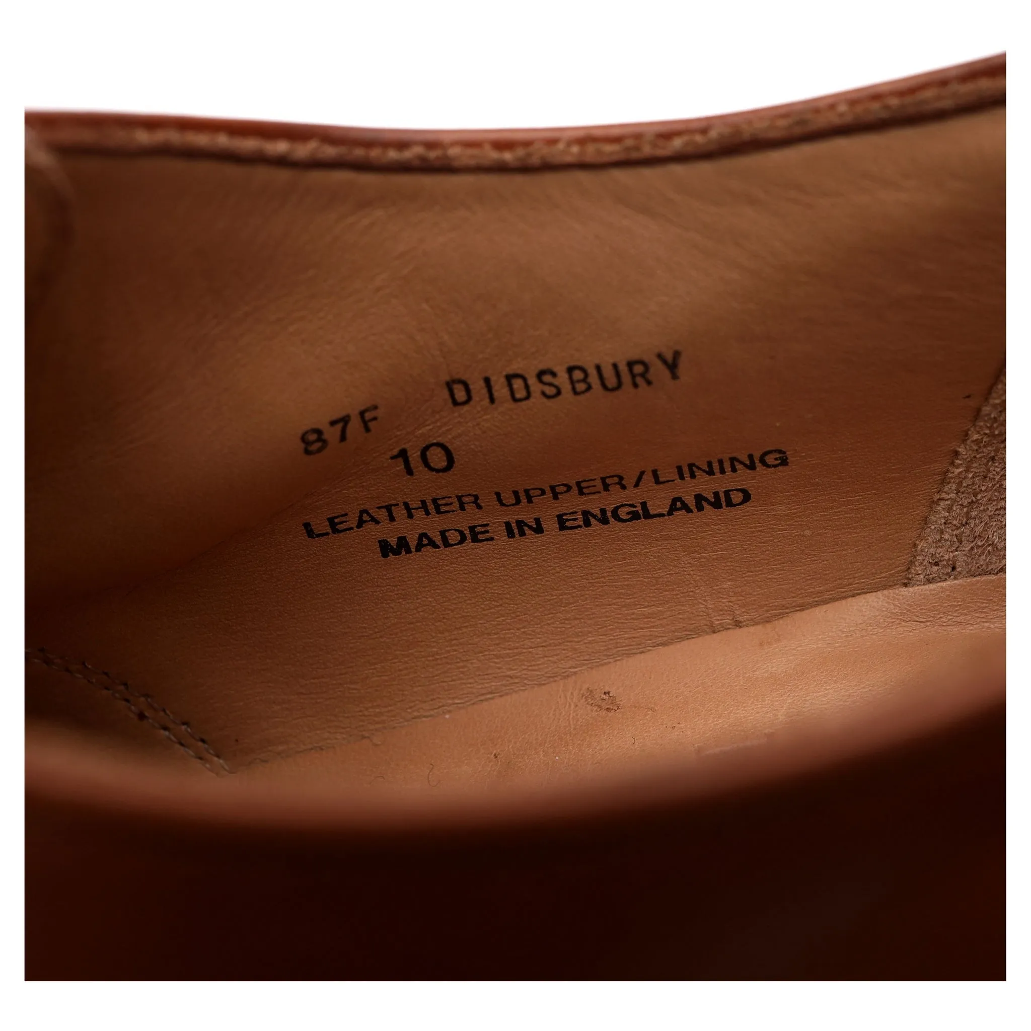 Herring 'Didsbury' Tan Brown Leather Monk Strap UK 10 F