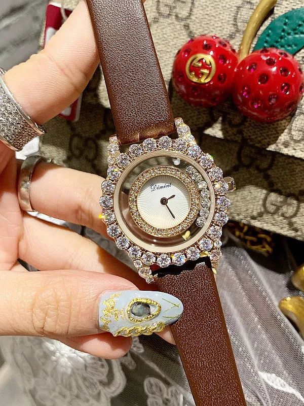 Hollow Transparent Leather Women's Watch