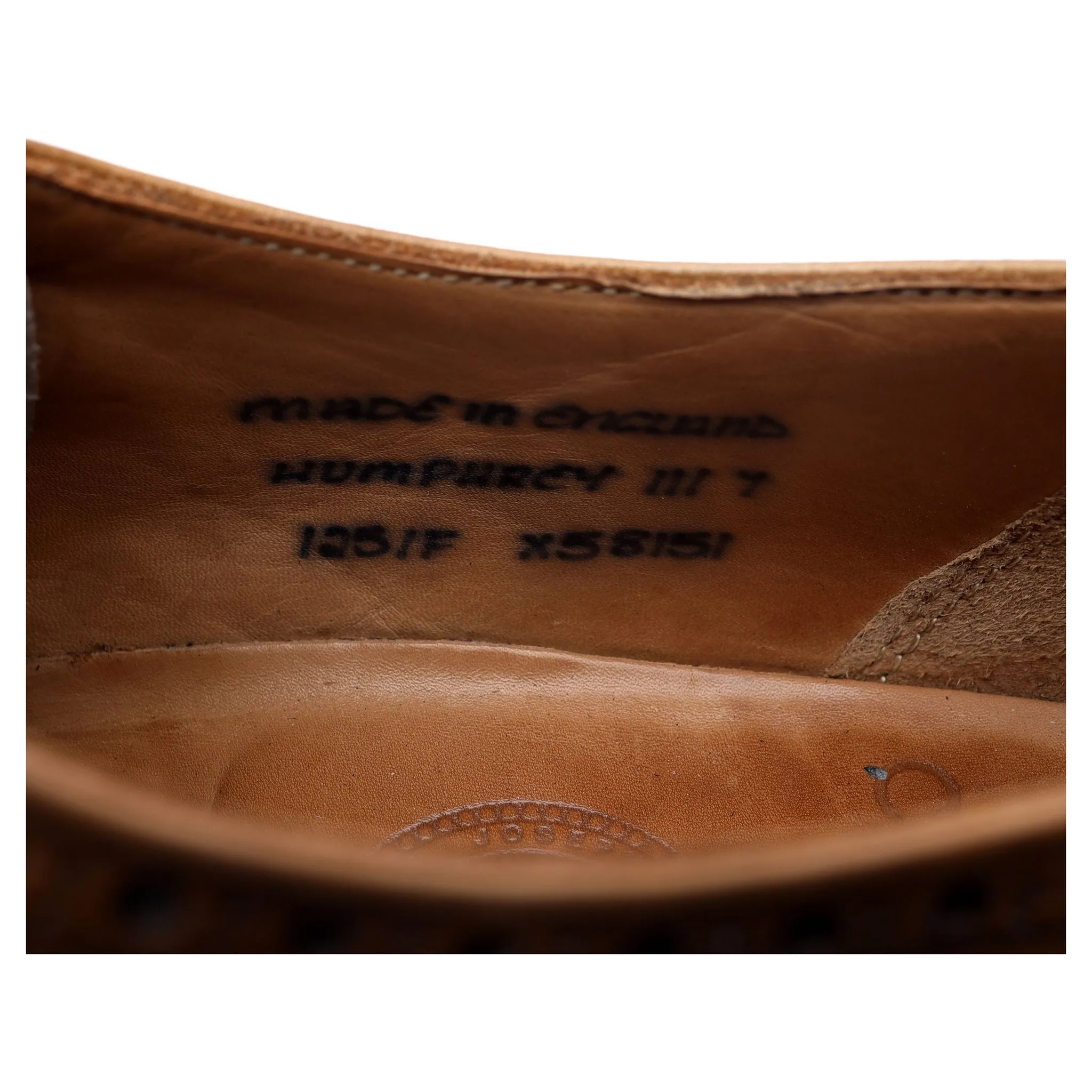 'Humphrey' Brown Leather Monk Strap UK 7 F
