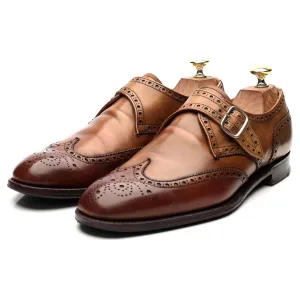 'Humphrey' Brown Leather Monk Strap UK 7 F