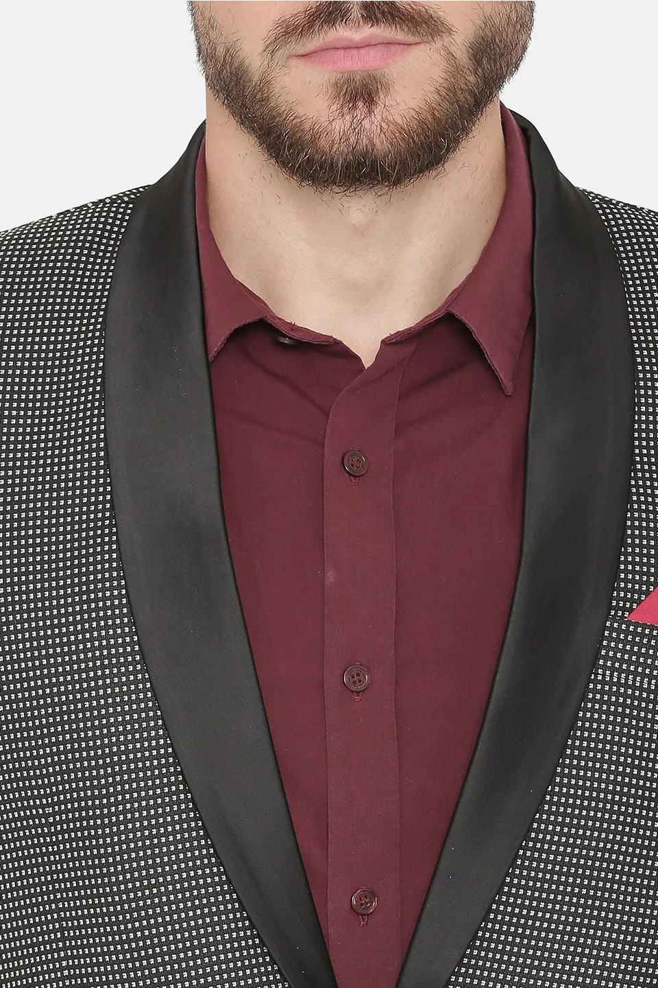 Imported Rayon Black Tuxedo