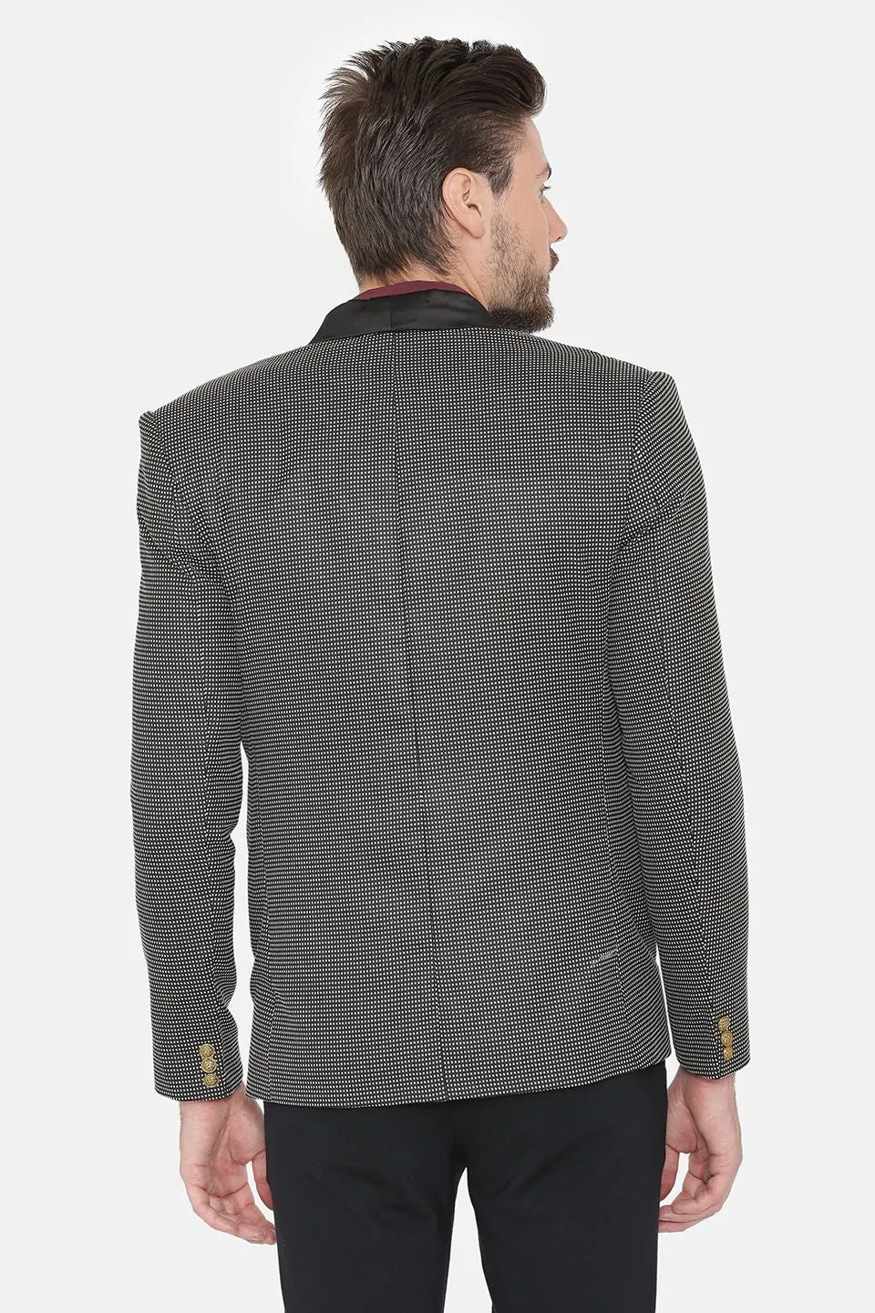 Imported Rayon Black Tuxedo