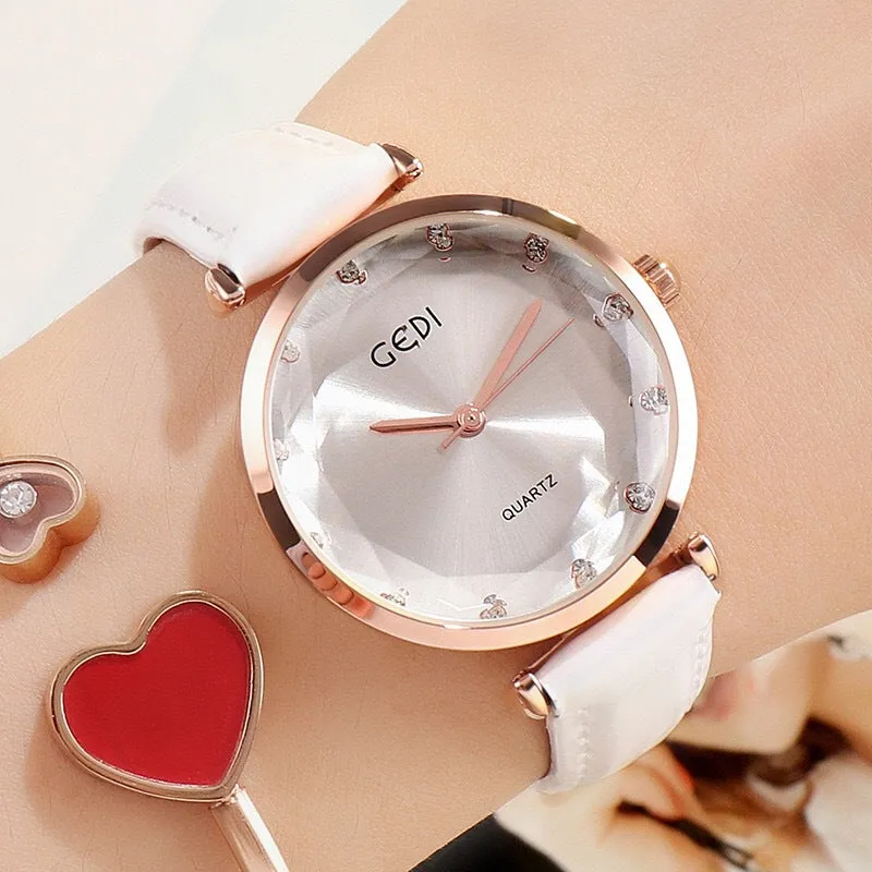 Irregular Mirror With Scale Women's Watch