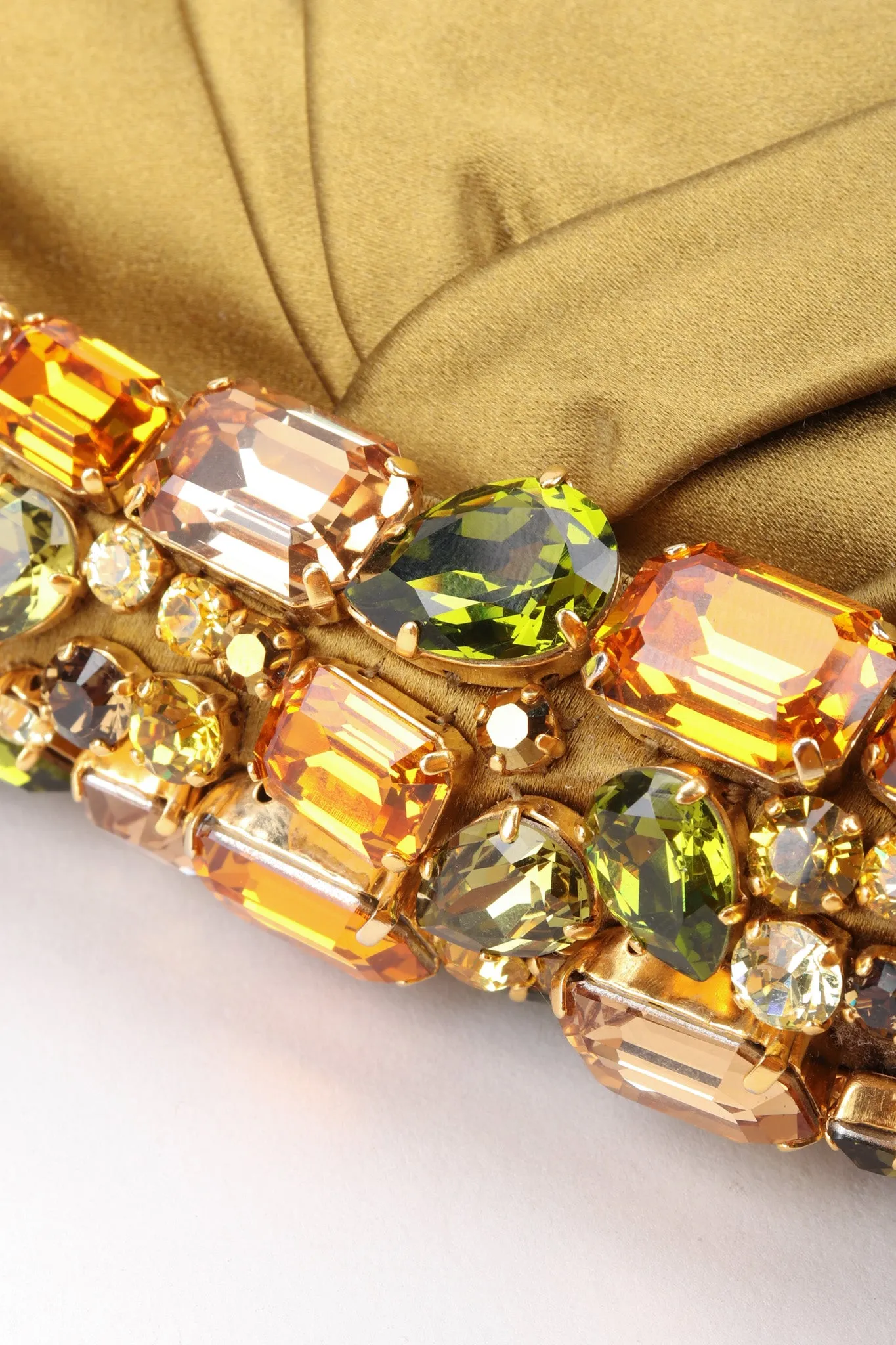 Jeweled Satin Evening Bag