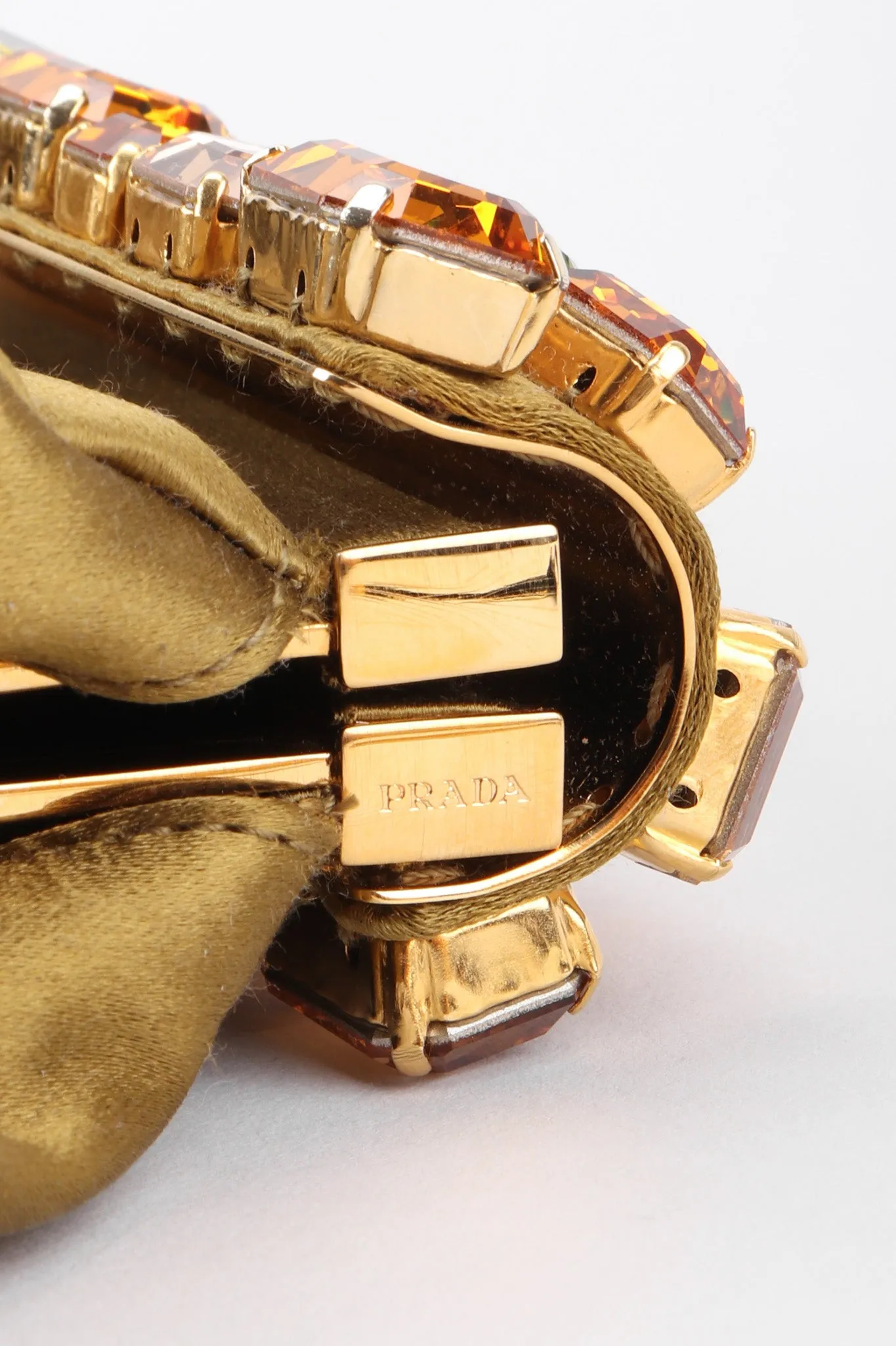 Jeweled Satin Evening Bag