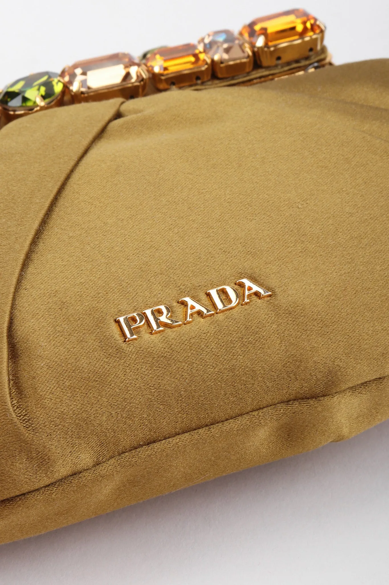 Jeweled Satin Evening Bag