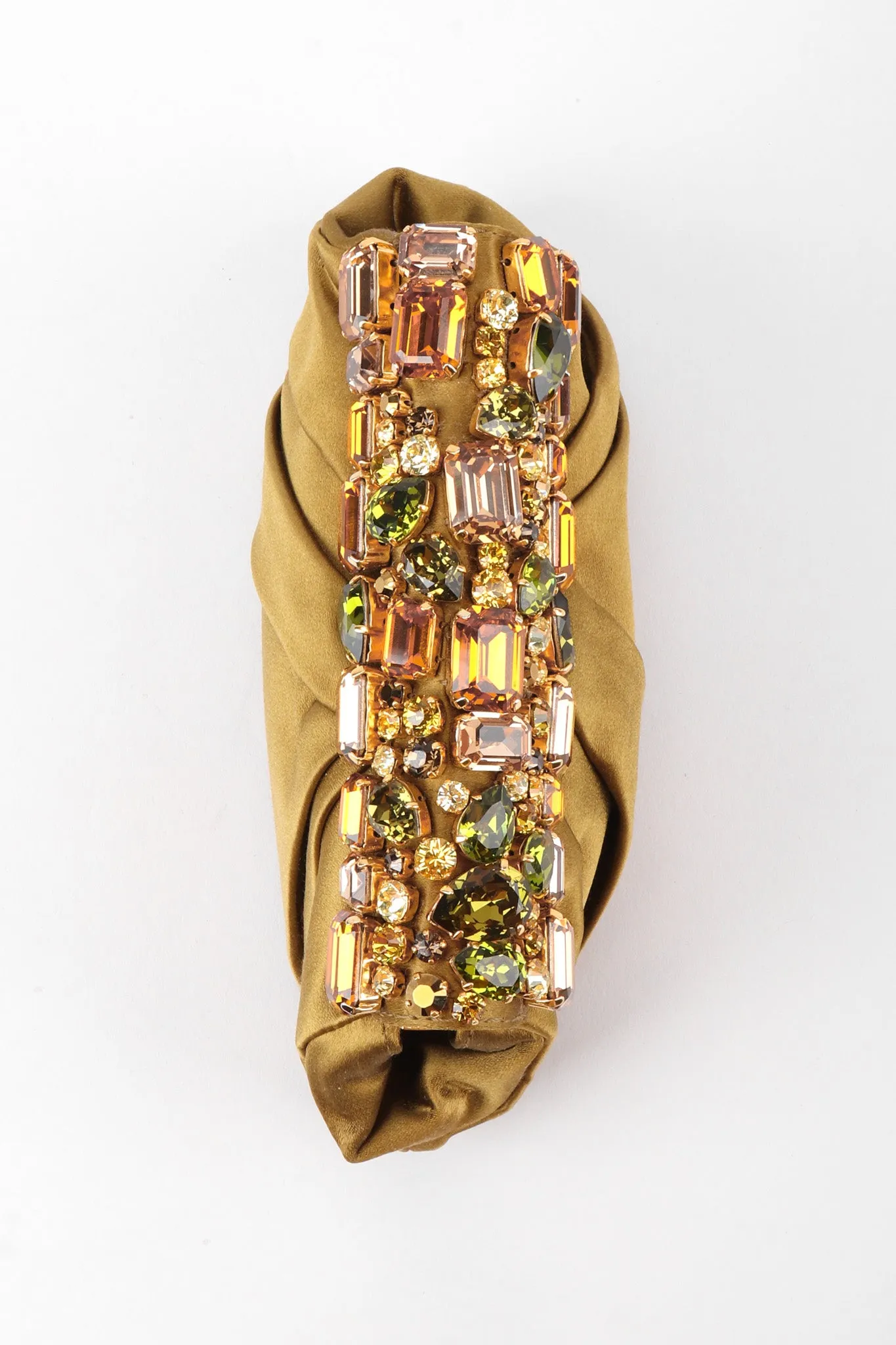 Jeweled Satin Evening Bag