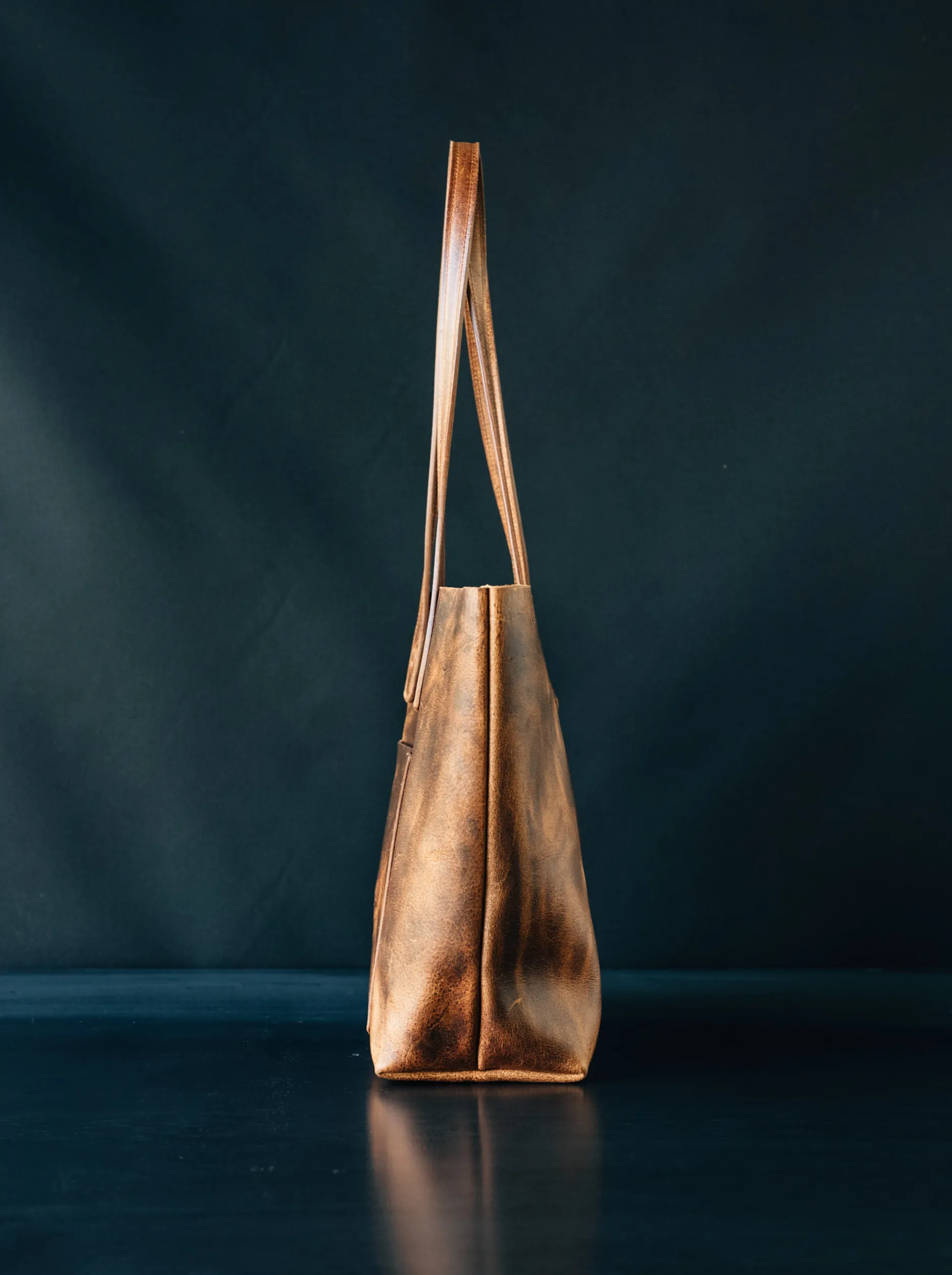 Julia Tote - CF Stead Waxed Flesh-Out Suede