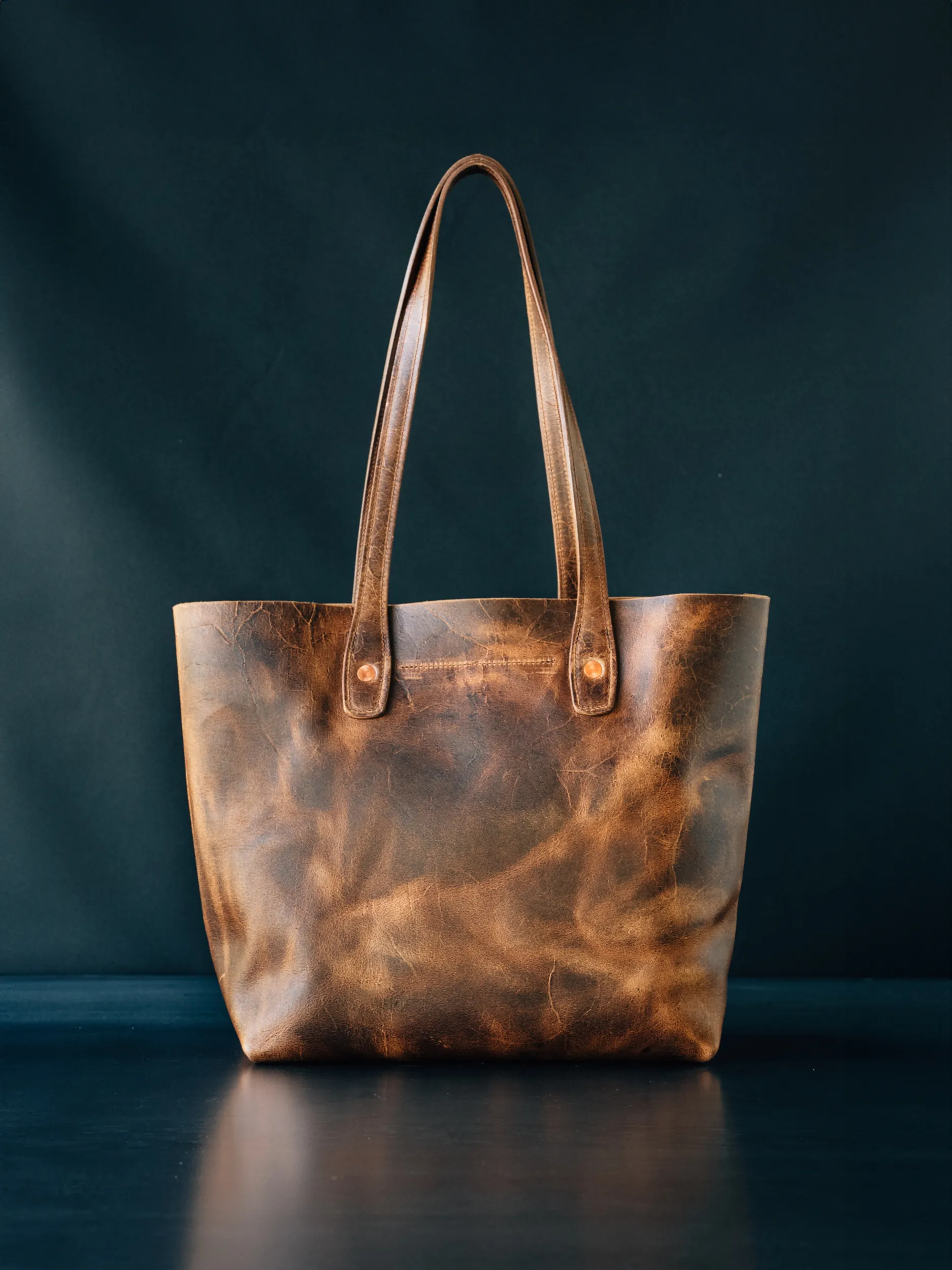 Julia Tote - CF Stead Waxed Flesh-Out Suede