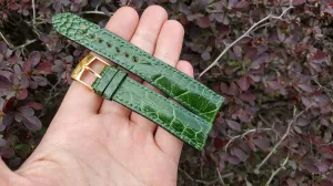 Kentucky Green Ostrich Leg 18 mm