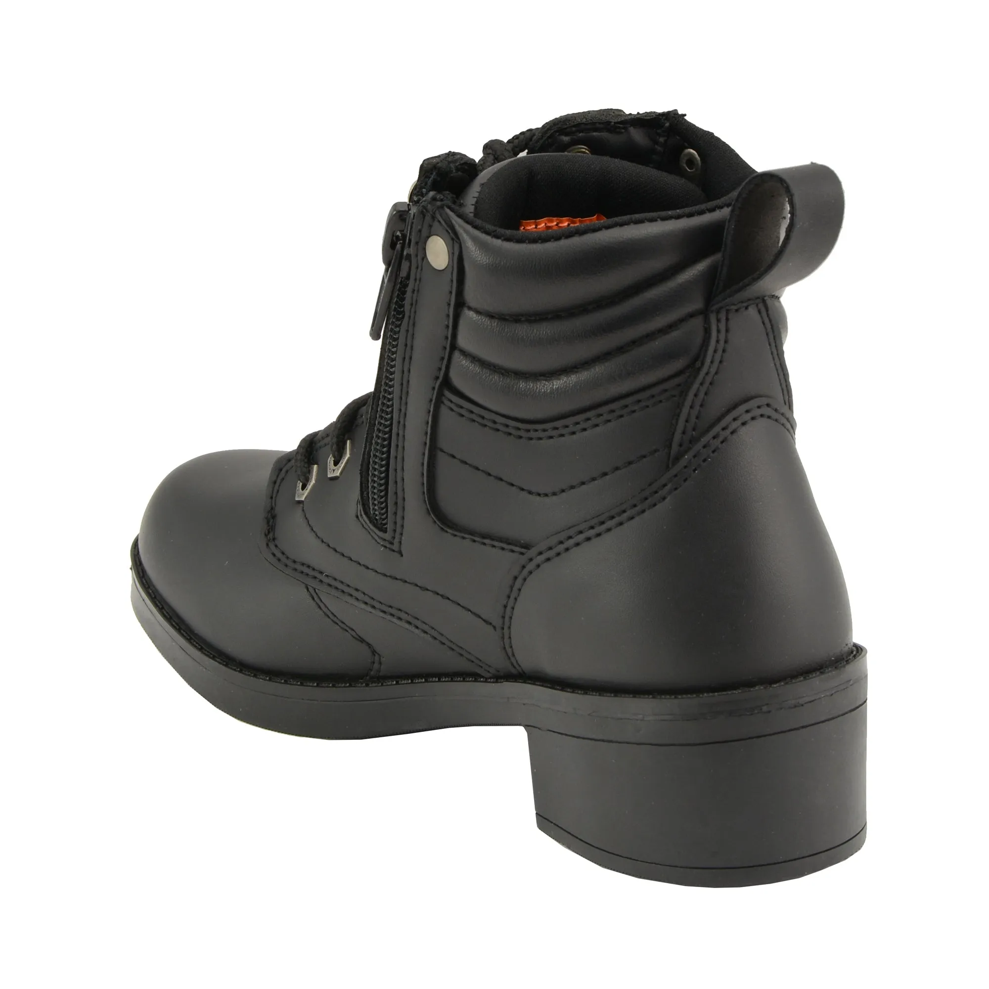 Kids Lace to Toe Side Zipper Entry Biker Boot