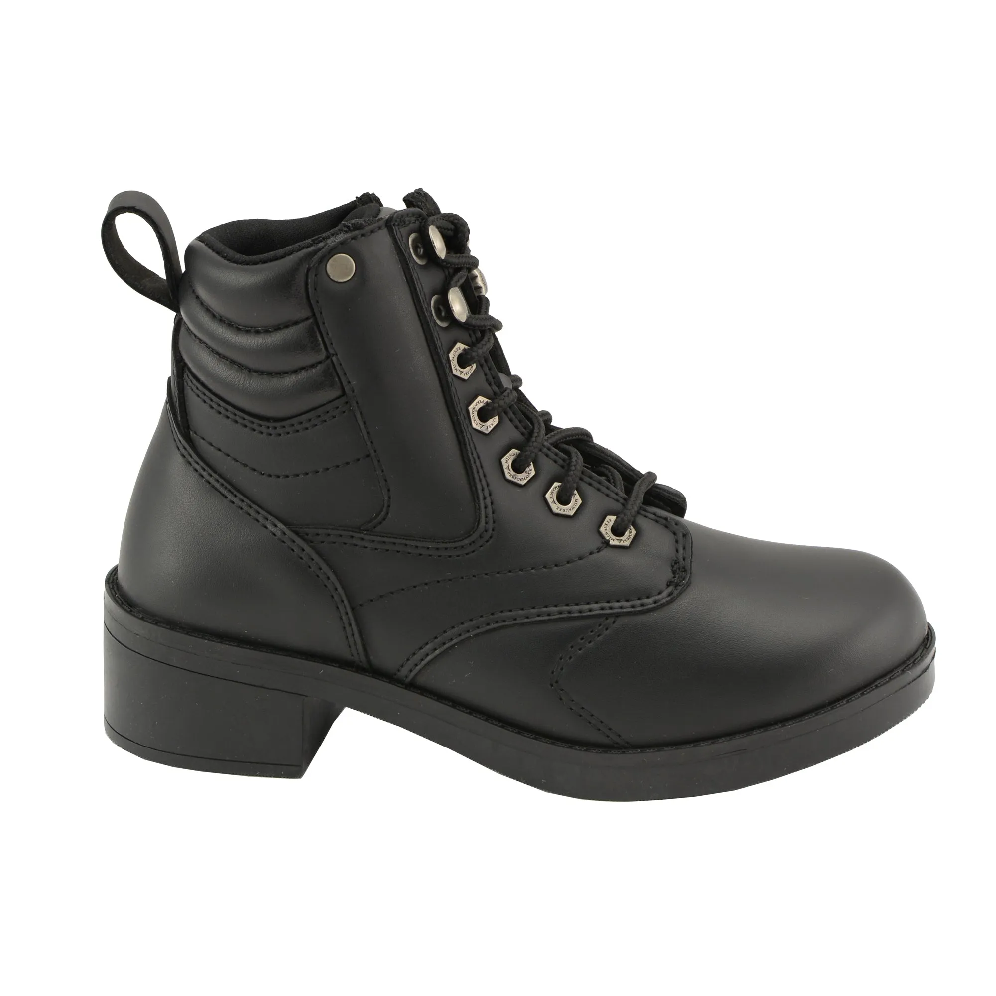 Kids Lace to Toe Side Zipper Entry Biker Boot