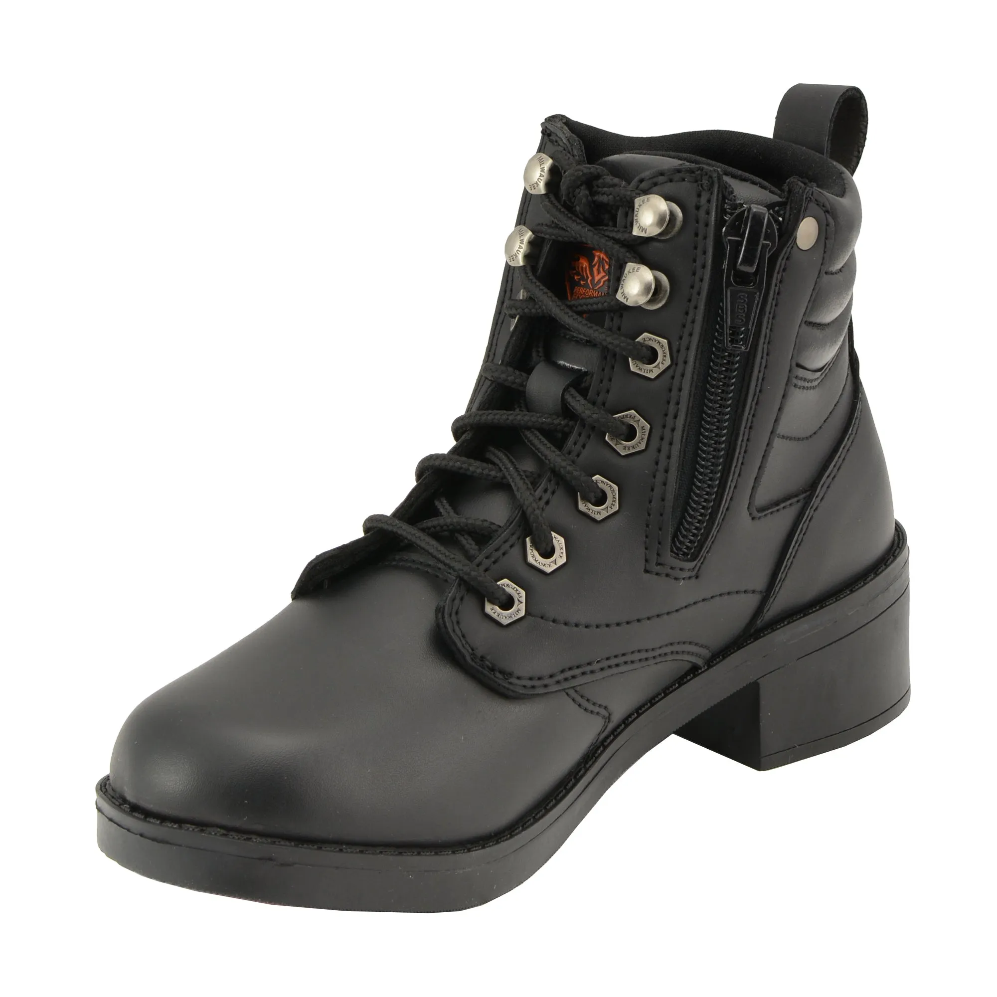 Kids Lace to Toe Side Zipper Entry Biker Boot