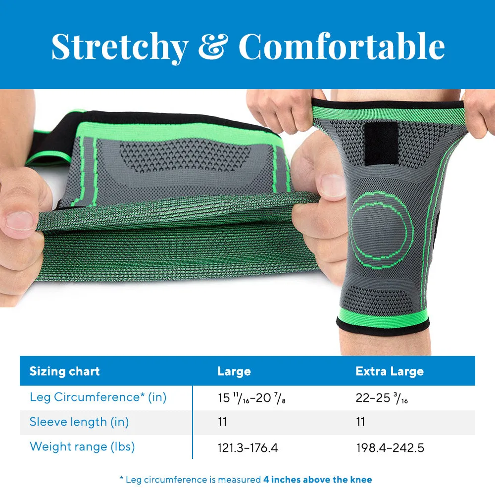Knee Compression Sleeve with Adjustable Strap
