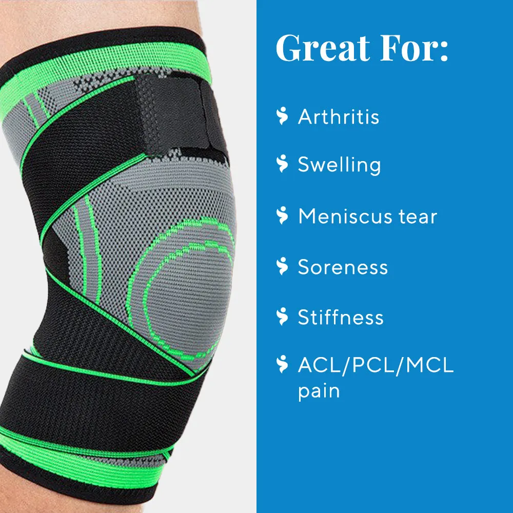 Knee Compression Sleeve with Adjustable Strap