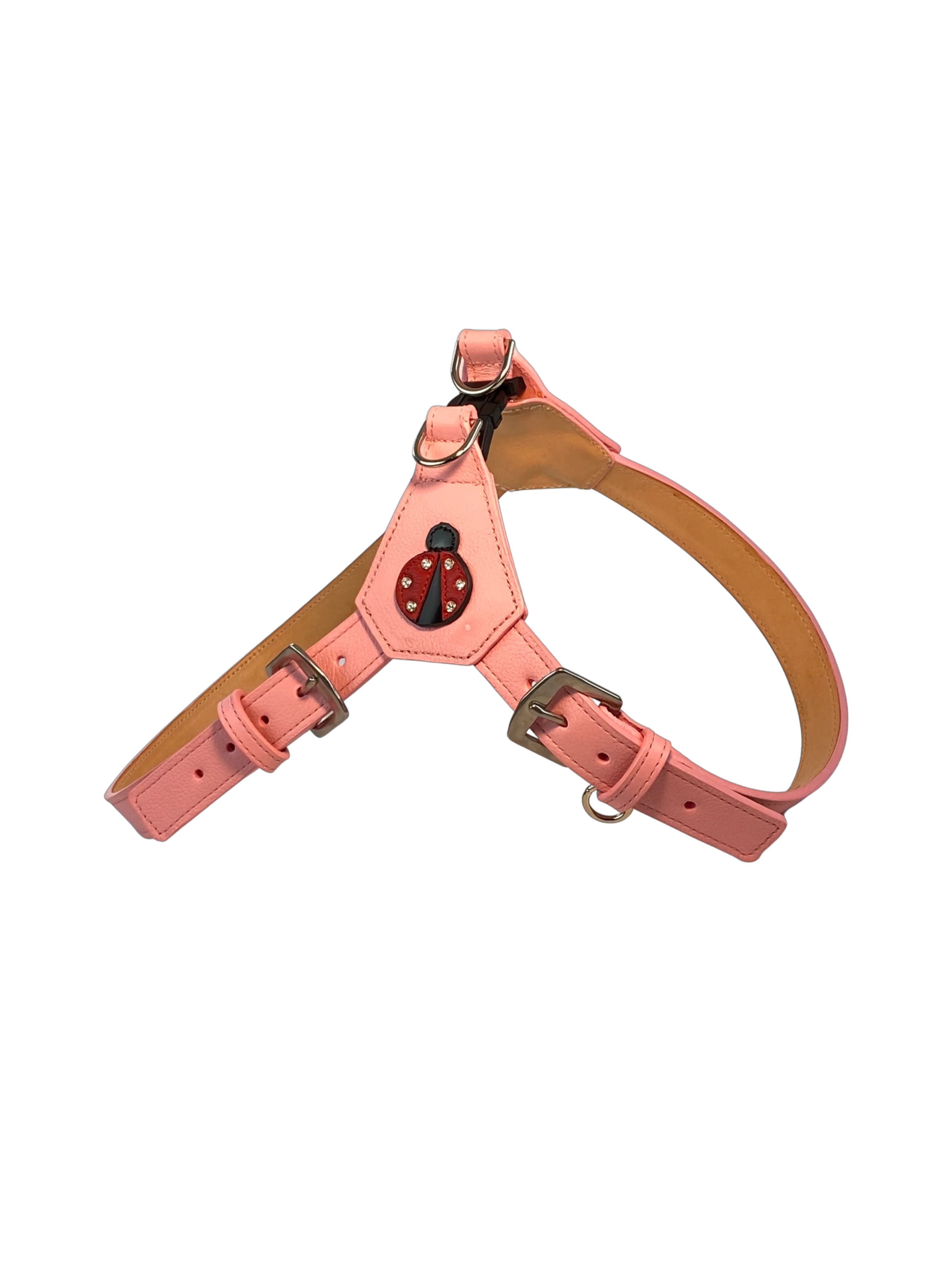 Ladybug Step-in Leather Dog Harness