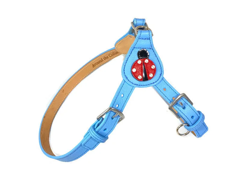 Ladybug Step-in Leather Dog Harness
