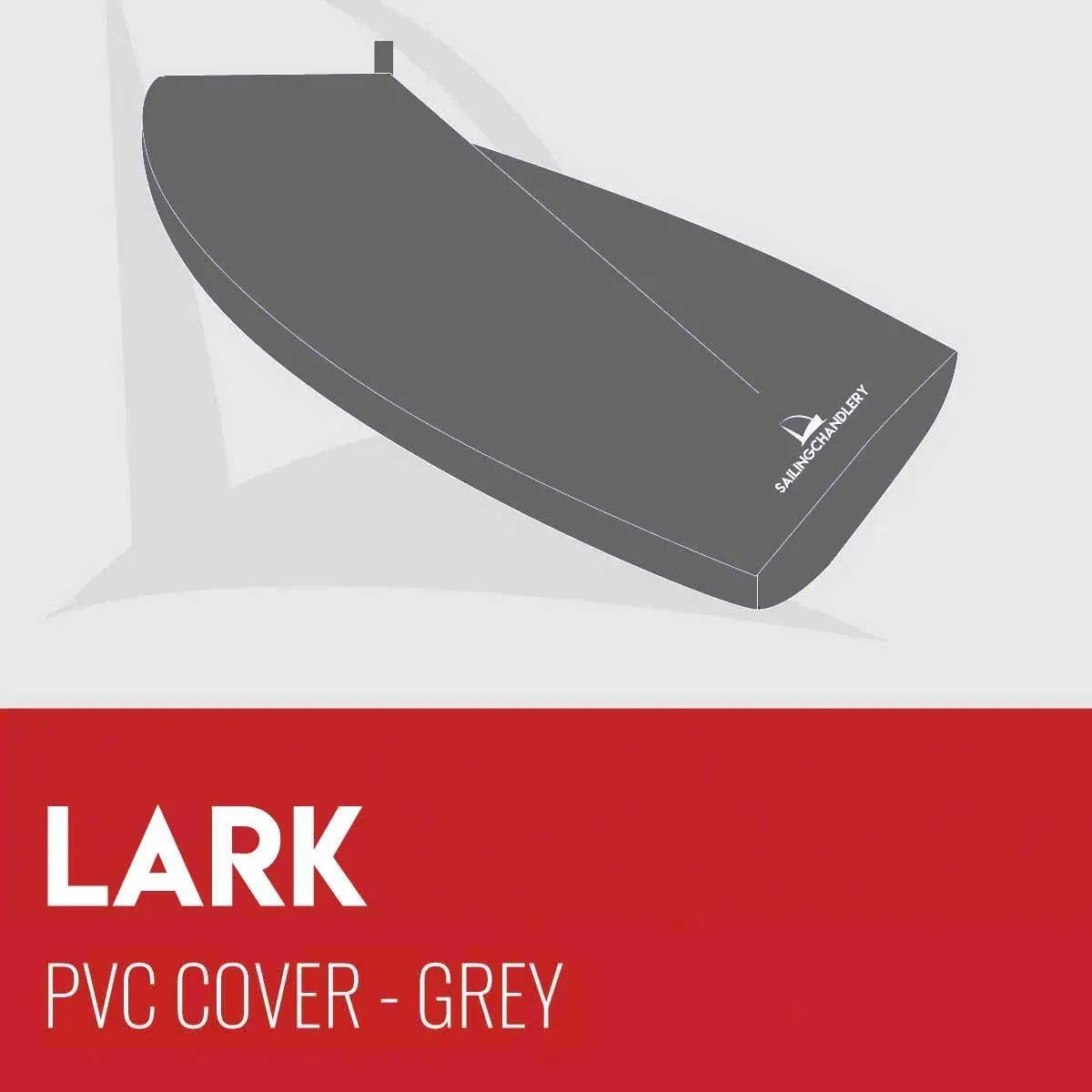 Lark Boat Cover - Boom Up -  PVC Grey