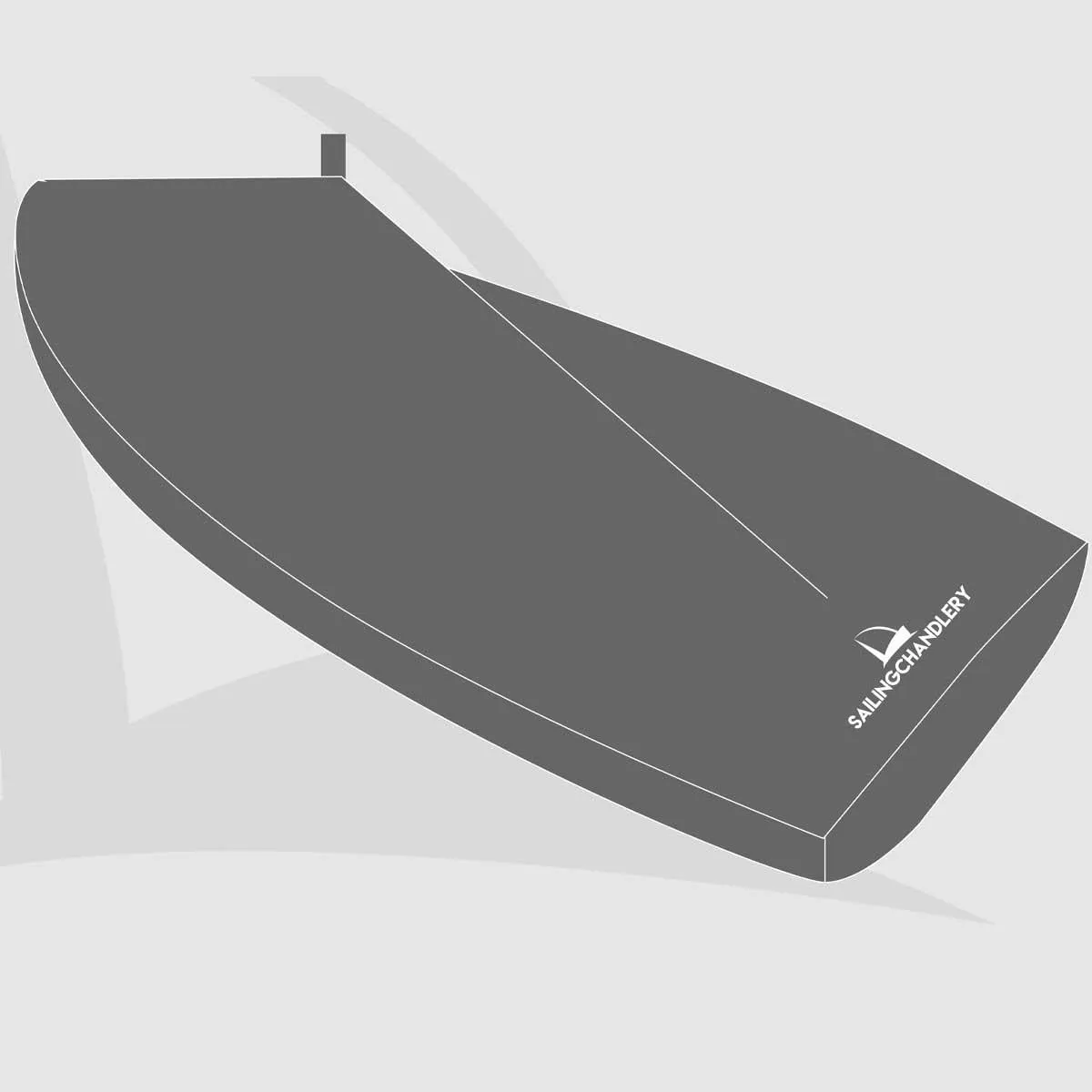 Lark Boat Cover - Boom Up -  PVC Grey