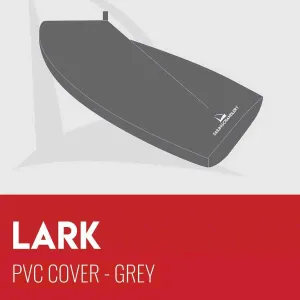 Lark Boat Cover - Boom Up -  PVC Grey