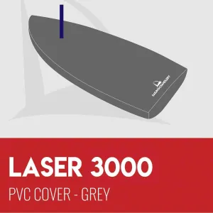 Laser 3000 Flat Boat Cover - PVC Grey