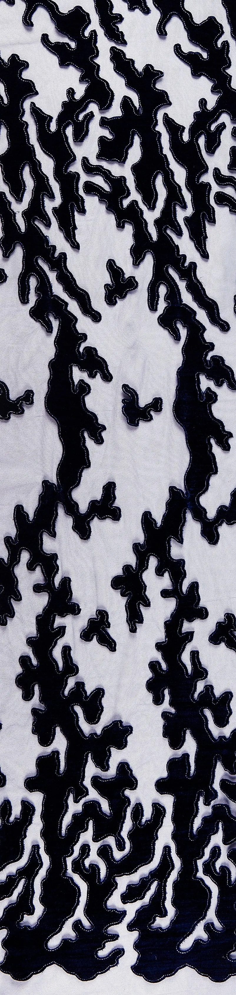 Laser Cut Velvet Knit Embroidery Fabric