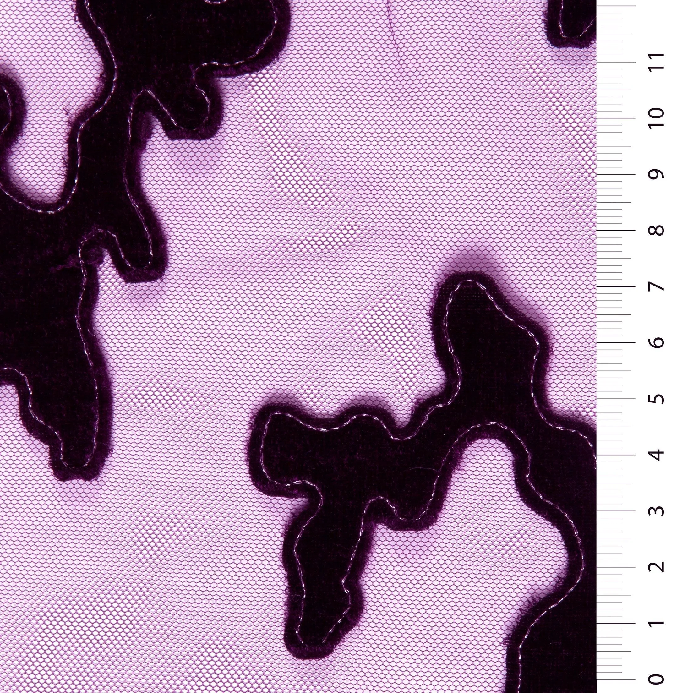Laser Cut Velvet Knit Embroidery Fabric