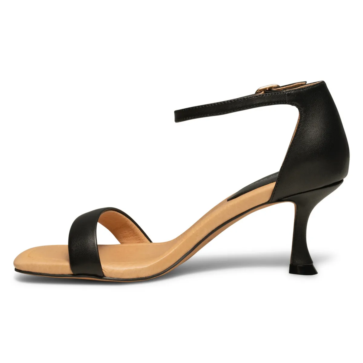 Leah Ankle Strap Black
