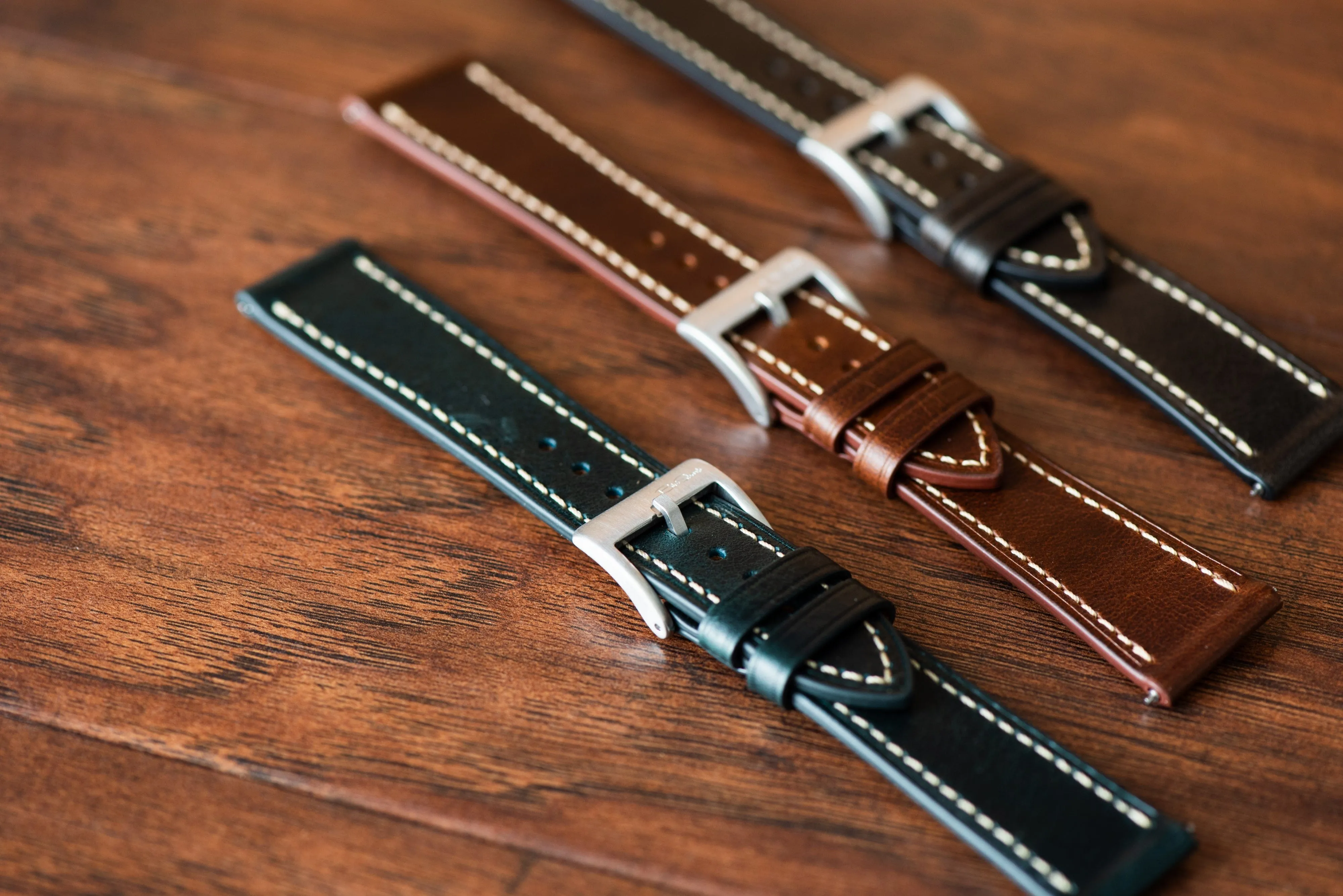 Leather - Tapered Space Green