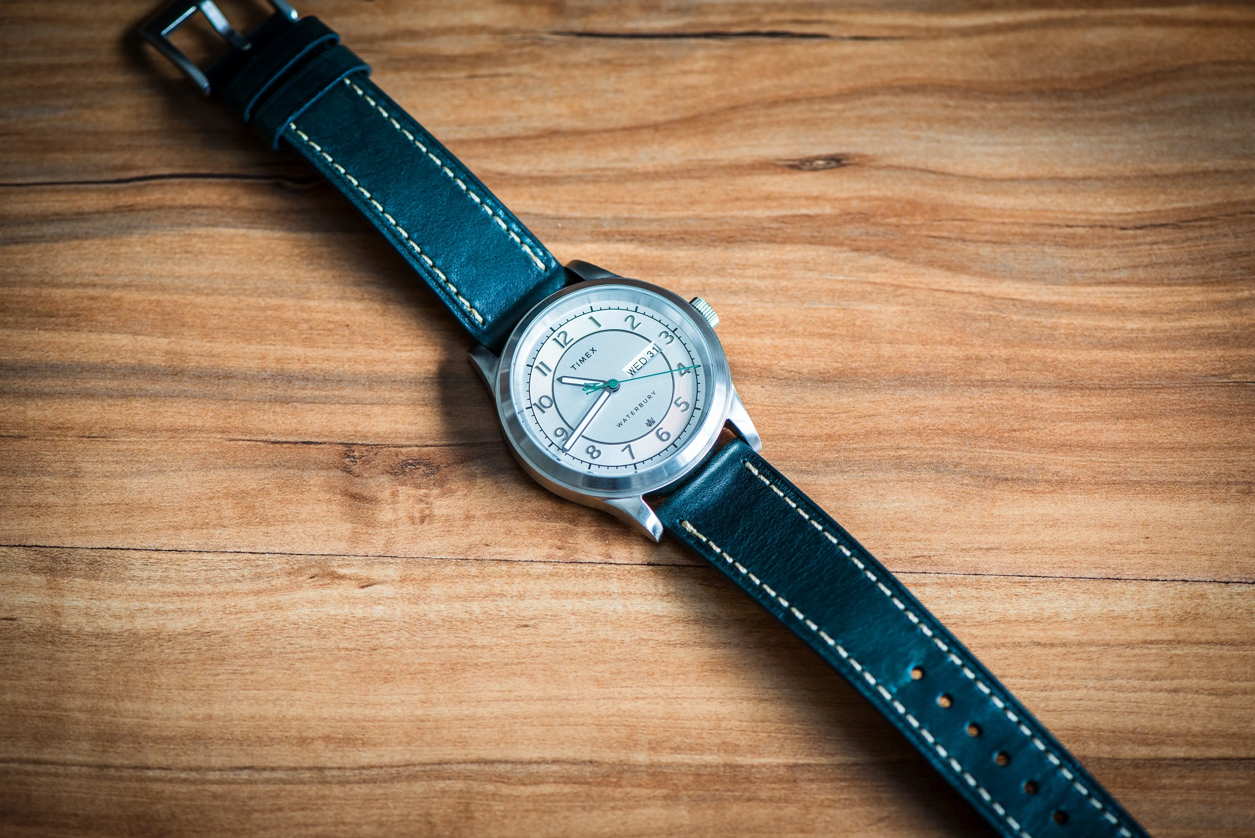 Leather - Tapered Space Green