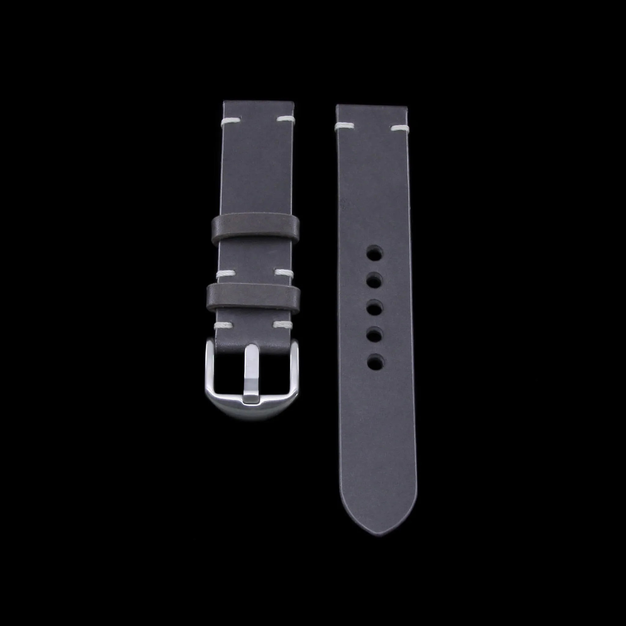 Leather Watch Strap, Koala Antracite