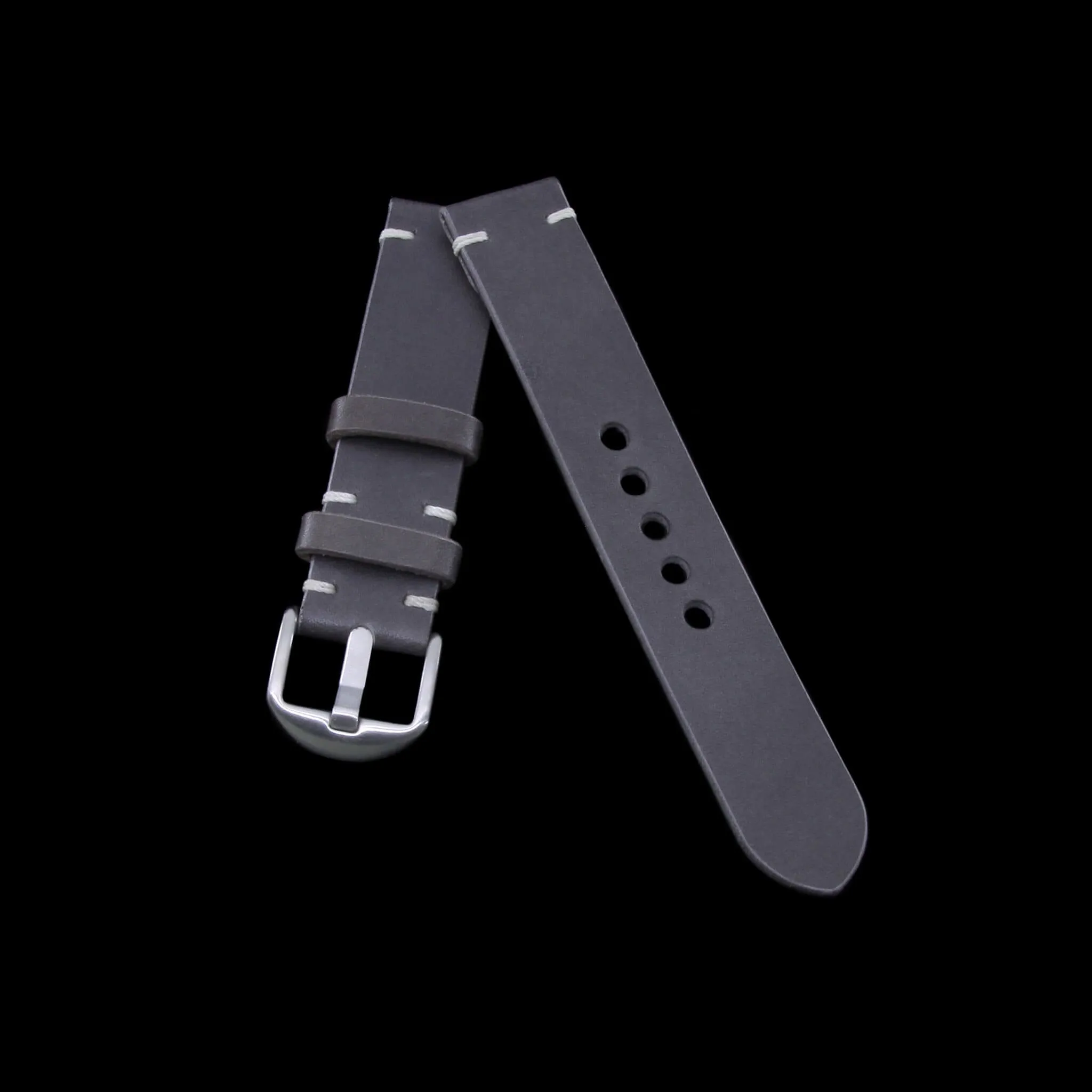 Leather Watch Strap, Koala Antracite