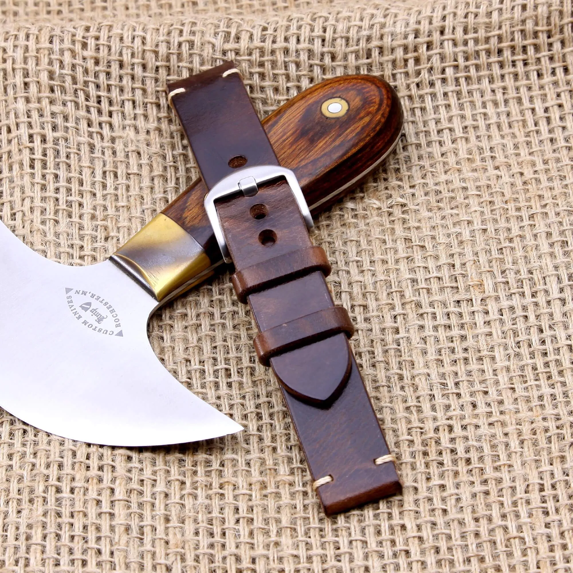 Leather Watch Strap, Military 103