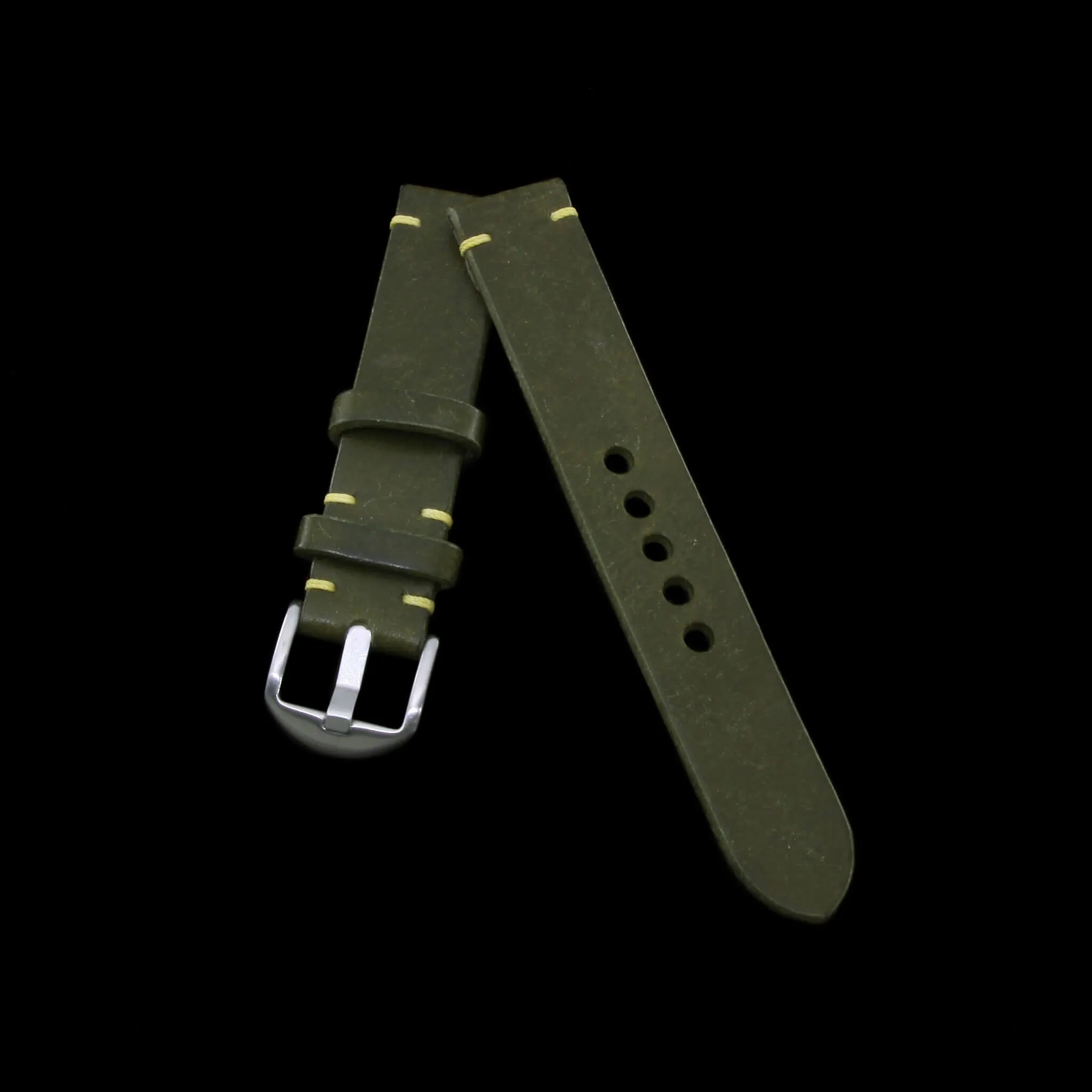 Leather Watch Strap, Pueblo Oliva