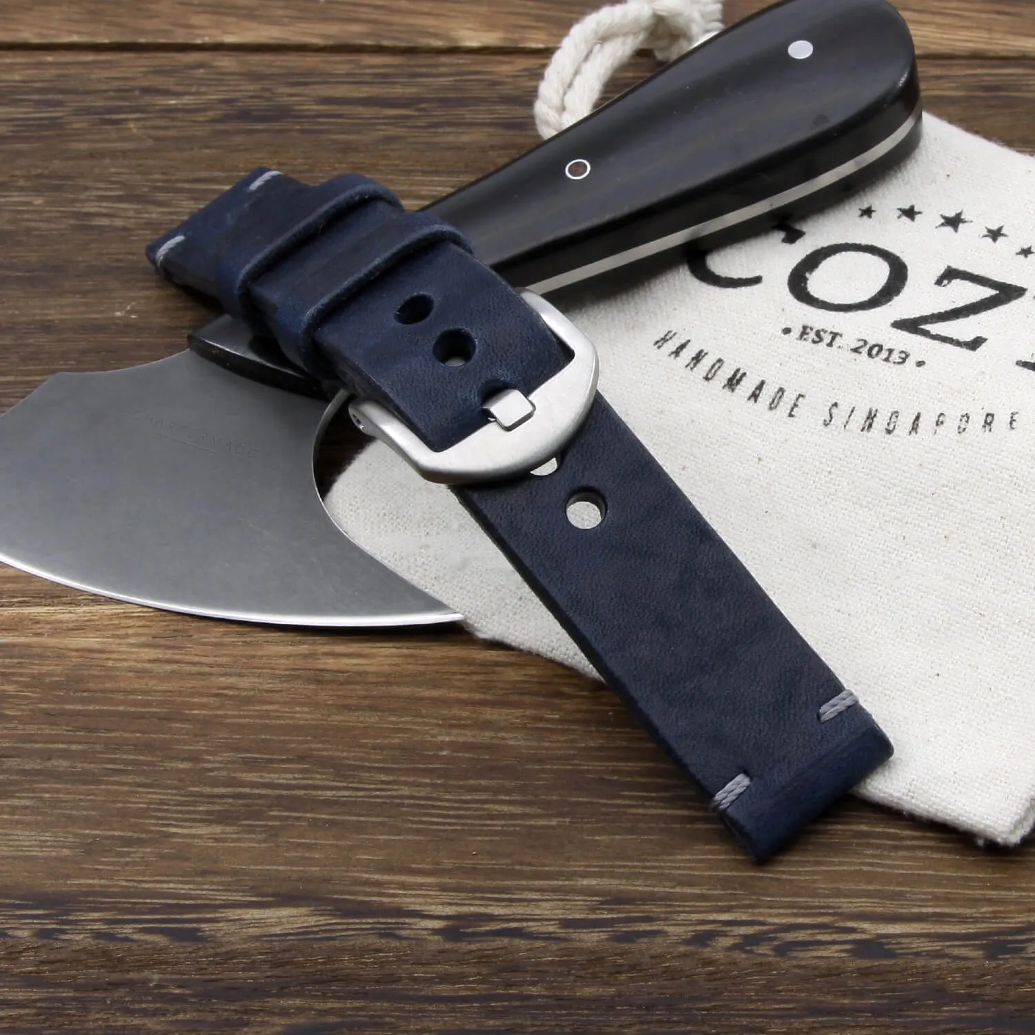 Leather Watch Strap, Vintage 407
