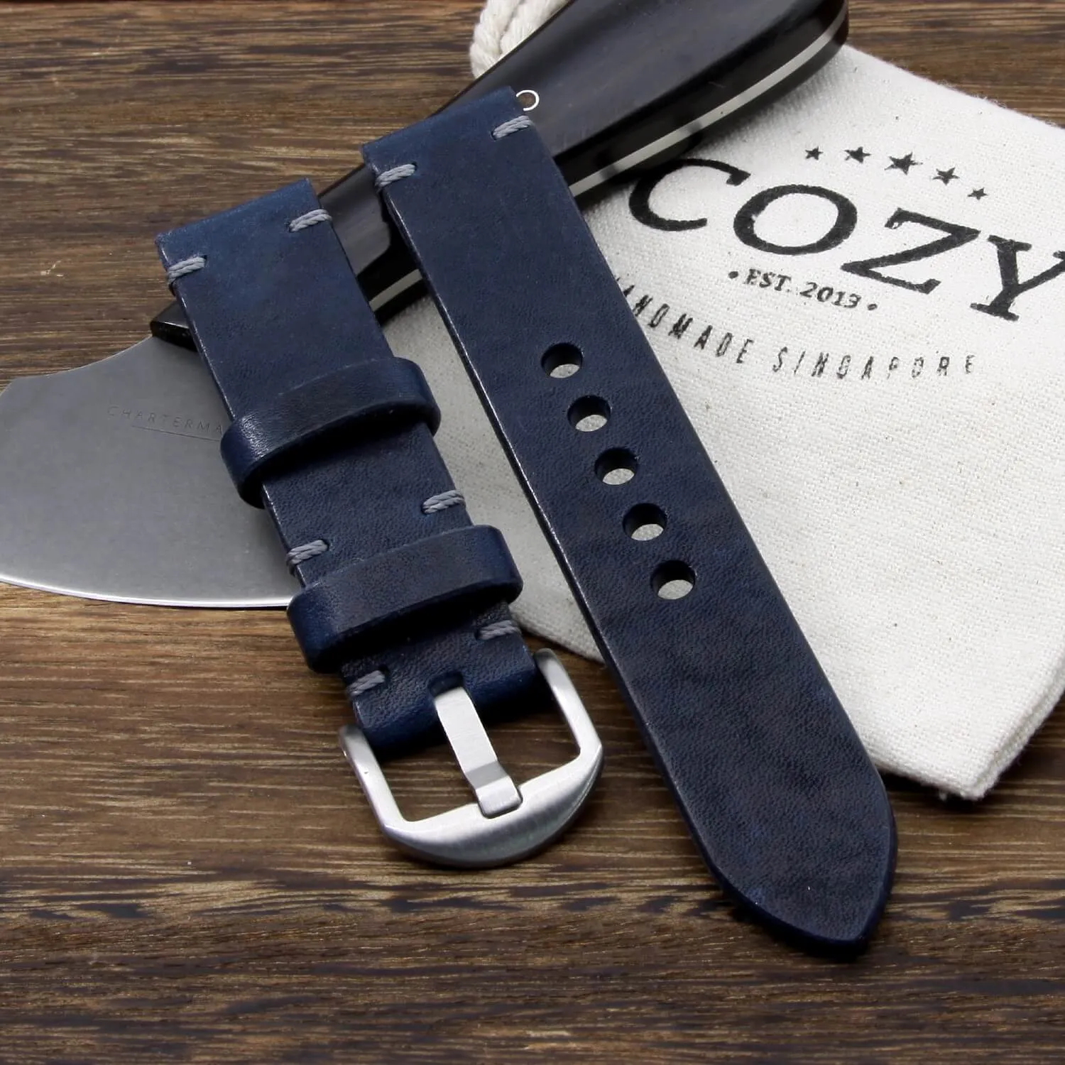 Leather Watch Strap, Vintage 407
