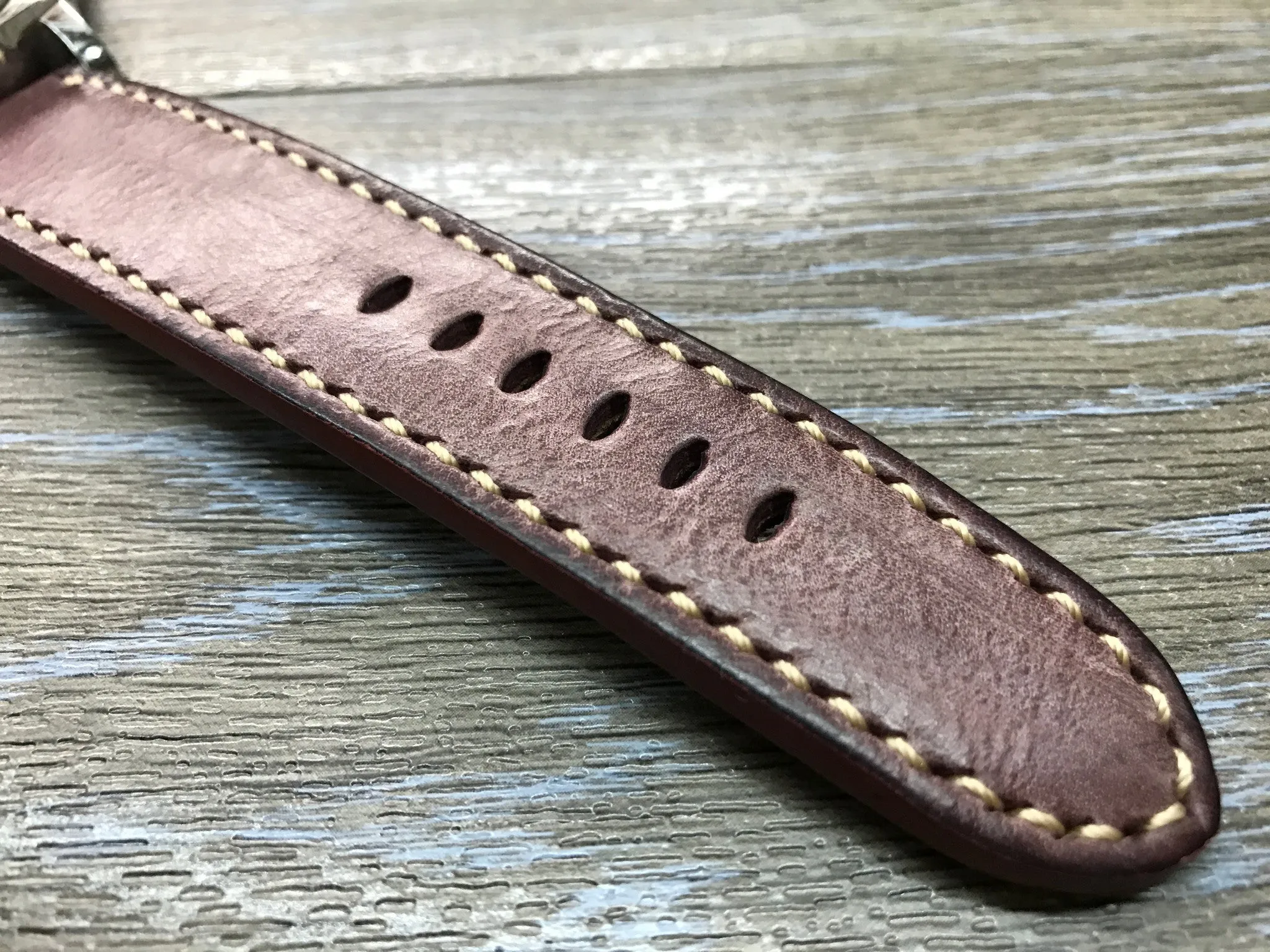 Leather Watch Strap, wristwatch Band Replacement, Watch Band 24mm, Waxed Leather Straps for Panerai