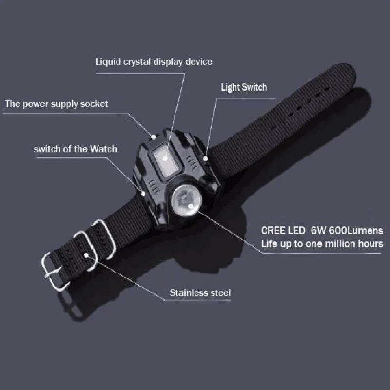 LED Flashlight Watch (Waterproof)
