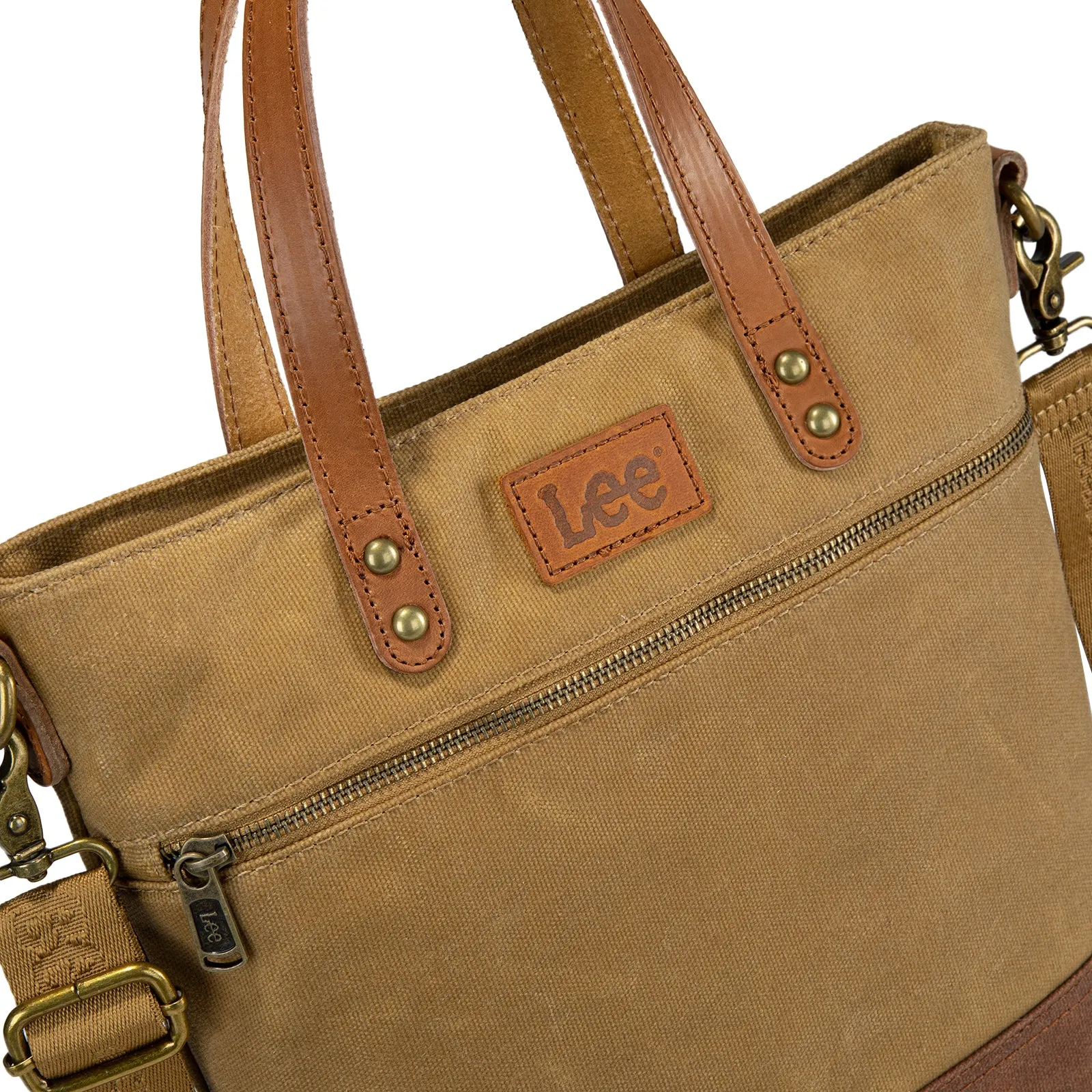 LEE51-004  LEE Denim Waxed Canvas Tote/Shoulder Bag/Crossbody