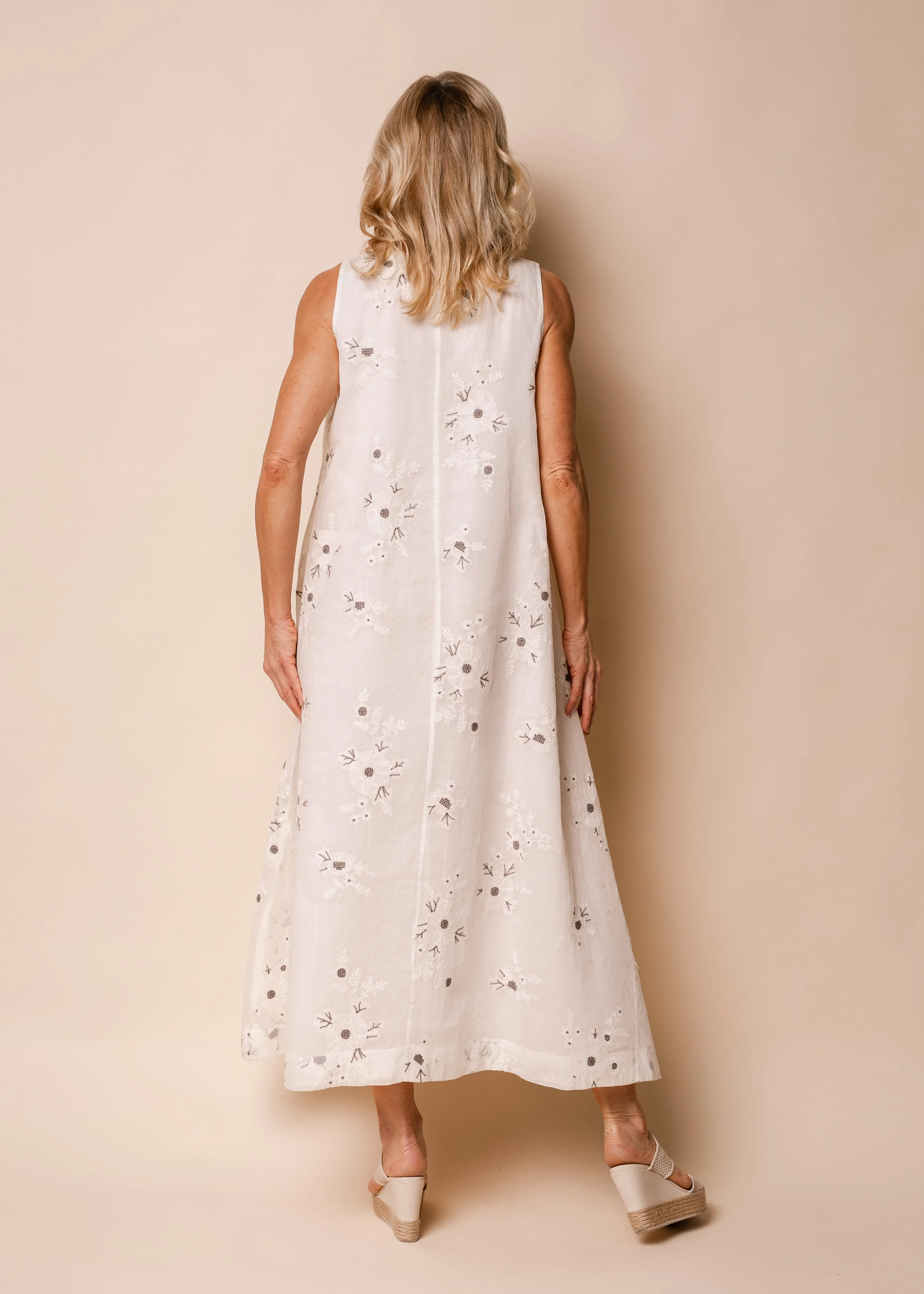 Leo Organza Dress in Cream