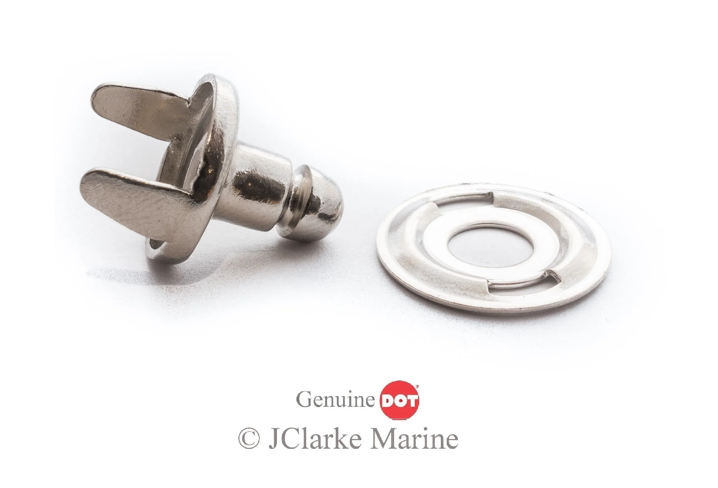 Lift the dot 2 prong stud fastener clinch and plate (Cloth to cloth)
