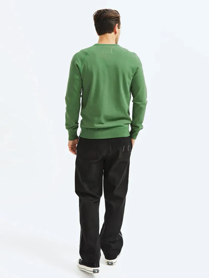 Lightweight Terry Crewneck Lawn Green