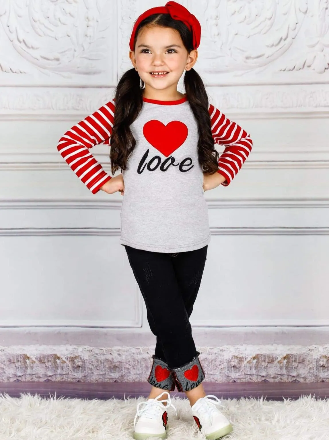 Love Me Forever Cuffed Jeans Set